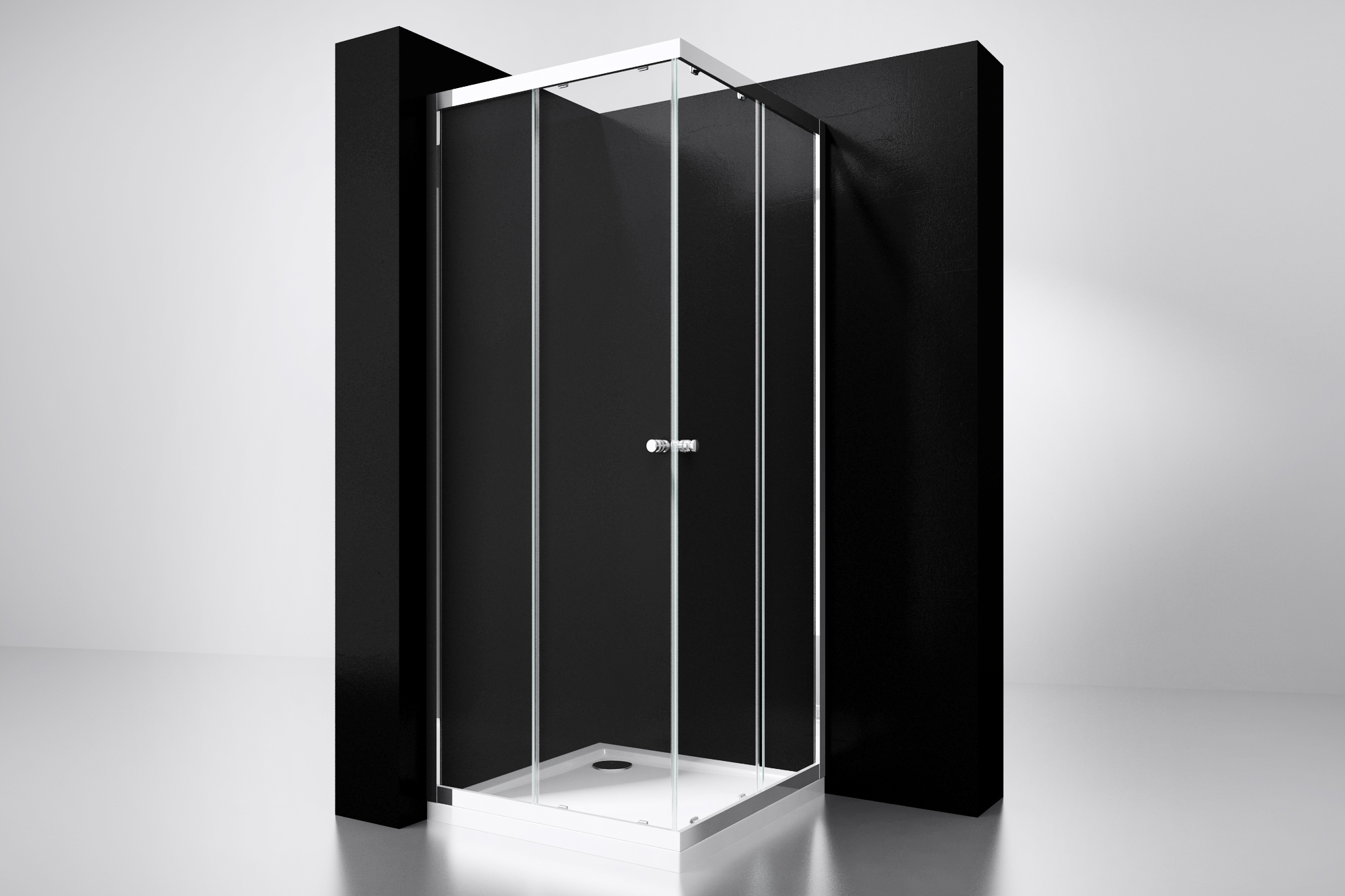 Best-Design "Project" douche hoekinstap 80x80x190cm glas 5mm