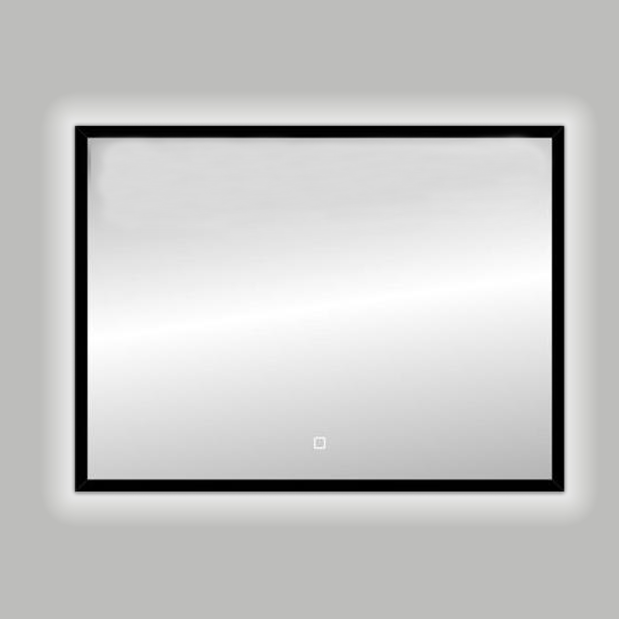 Best-Design Nero "Black-Solaro" LED spiegel B=80cm x H=60cm mat-zwart