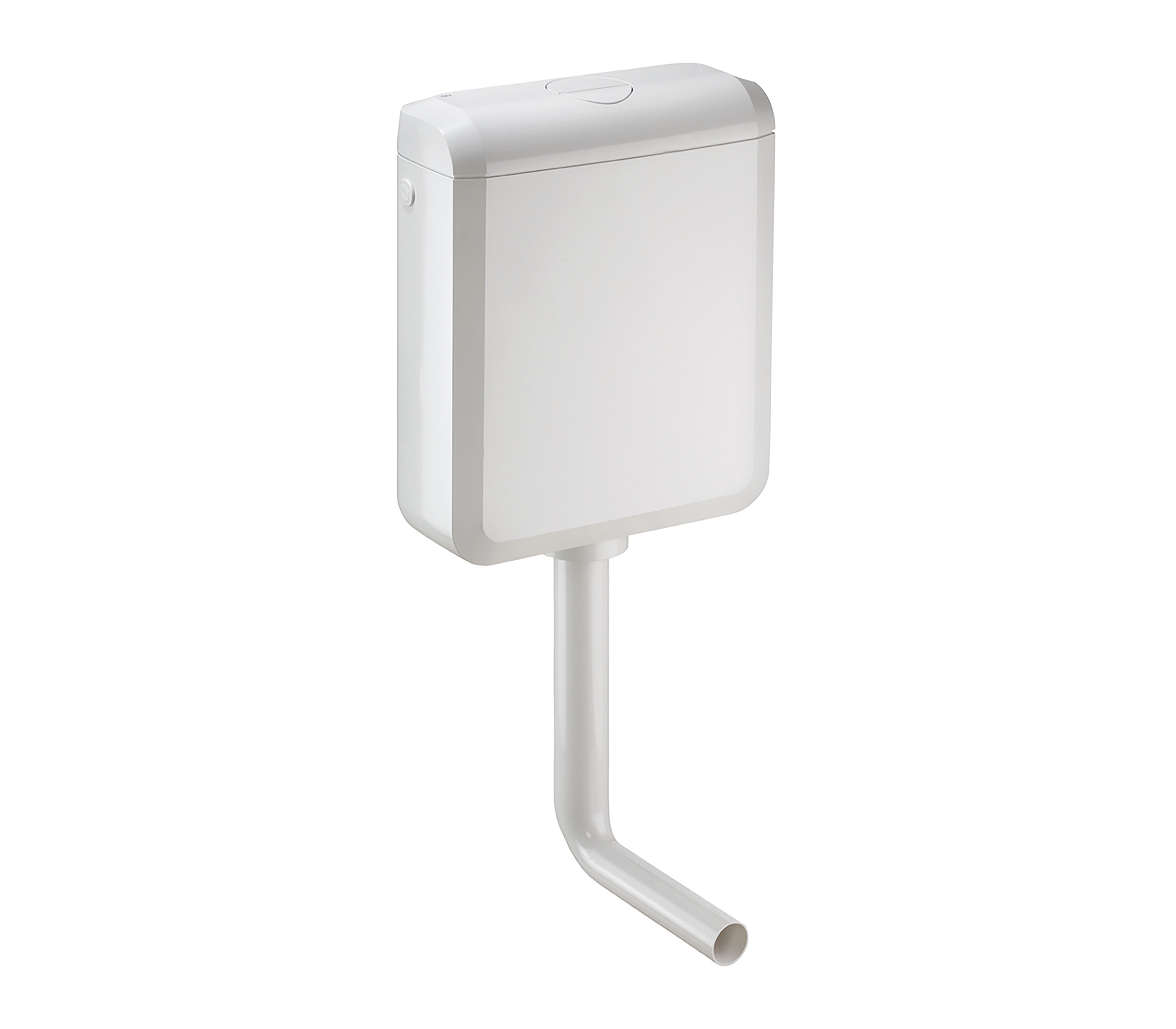 Uniflush universeel toiletreservoir 2 in 1 oplossing kunststof wit