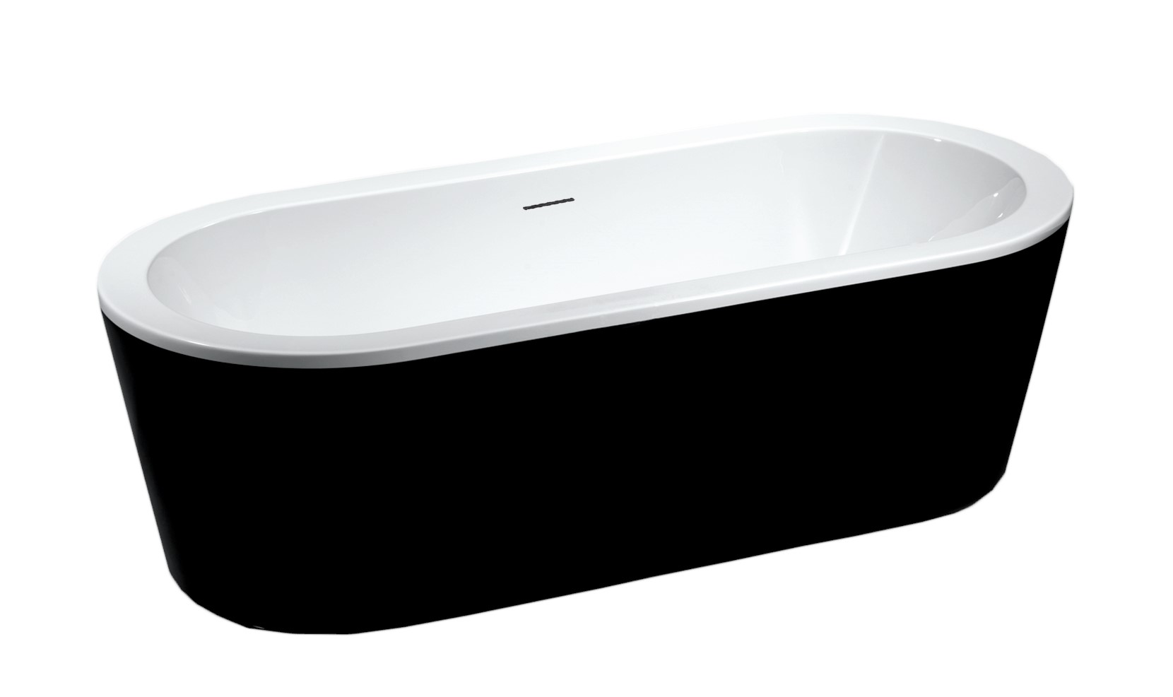 Best-Design "Black & White" vrijstaand bad 178x80x55cm