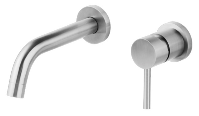 Best-Design "Ore-13" inbouw-wandmengkraan uitl=13cm RVS-304