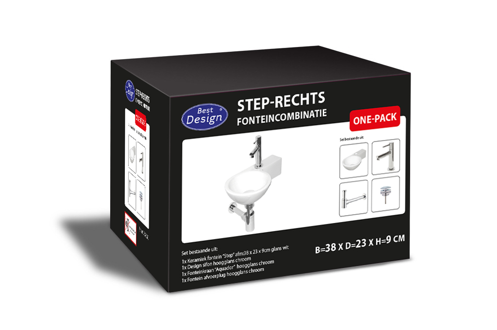 Best-Design "One Pack" fonteincombinatie "Step" Rechts