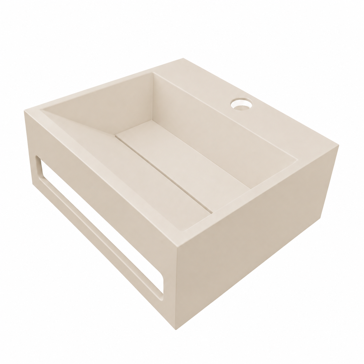 Julia fontein 30 x 28 x 12,5 cm solid surface beige