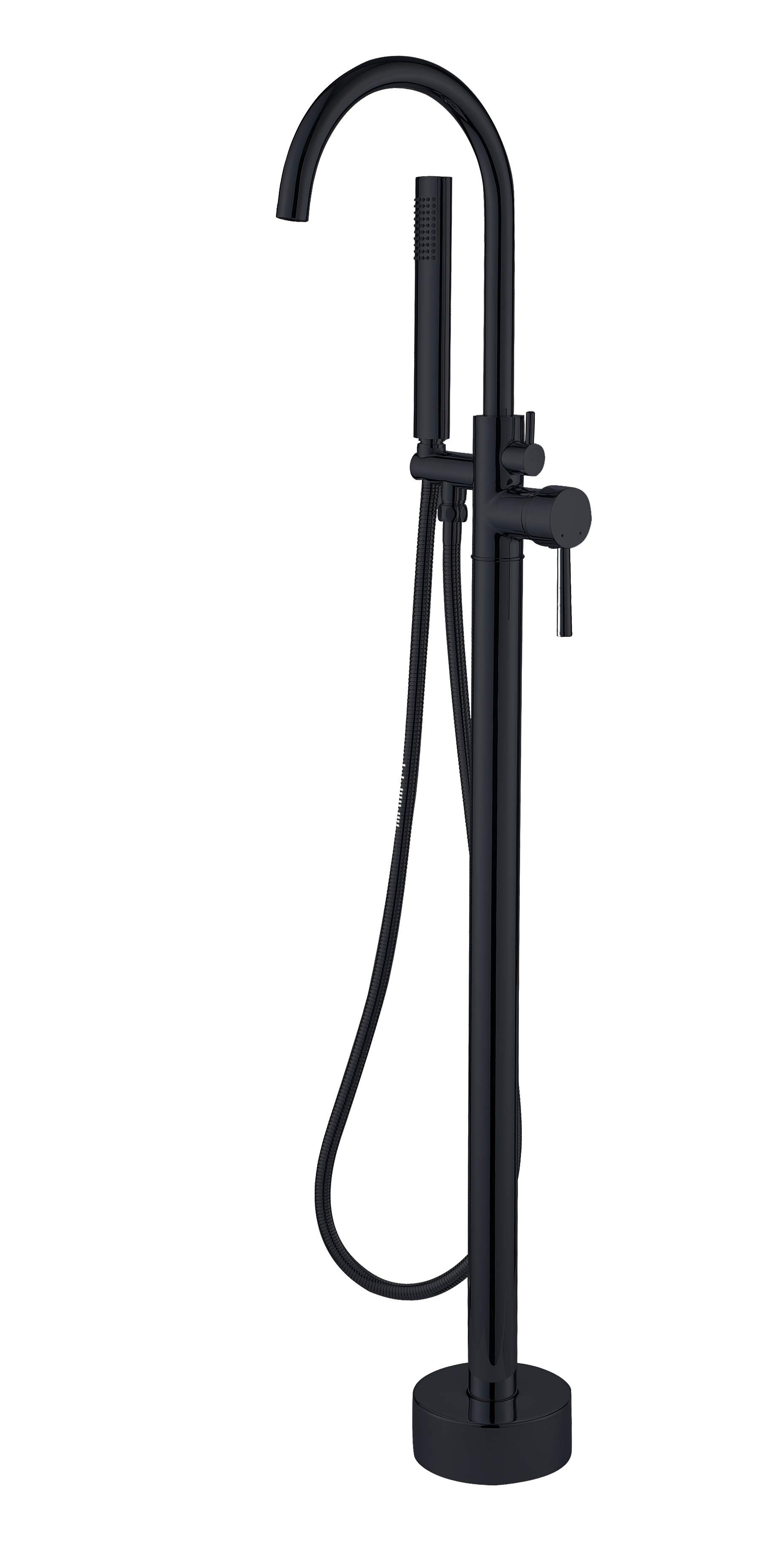 Best-Design "Nero-Sonnau" vrijstaande badkraan H=119 cm mat-zwart