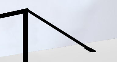Best-Design "Noire" muur stabilisatie stang 1200 mm