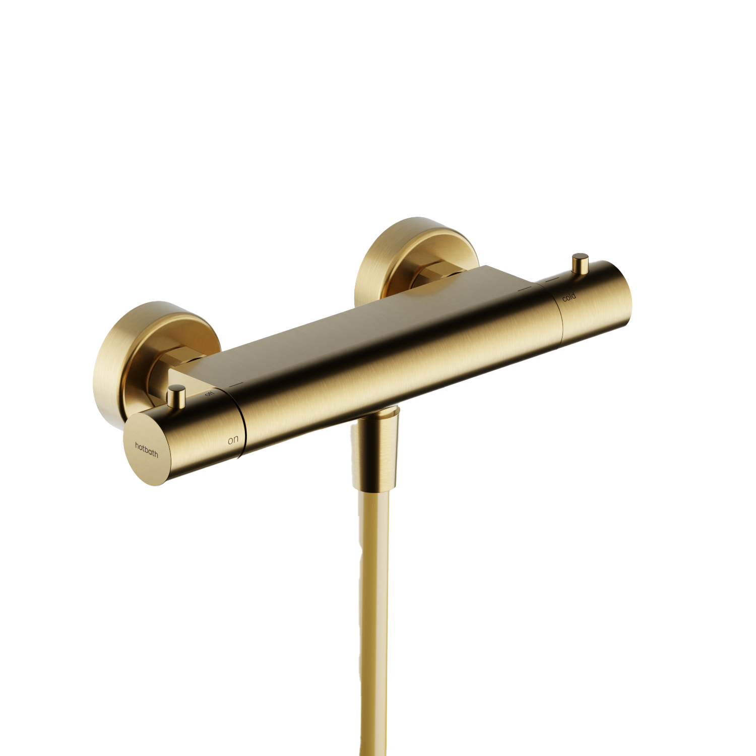 Ace AC008 thermostatische opbouw-douchemengkraan - Geborsteld messing PVD