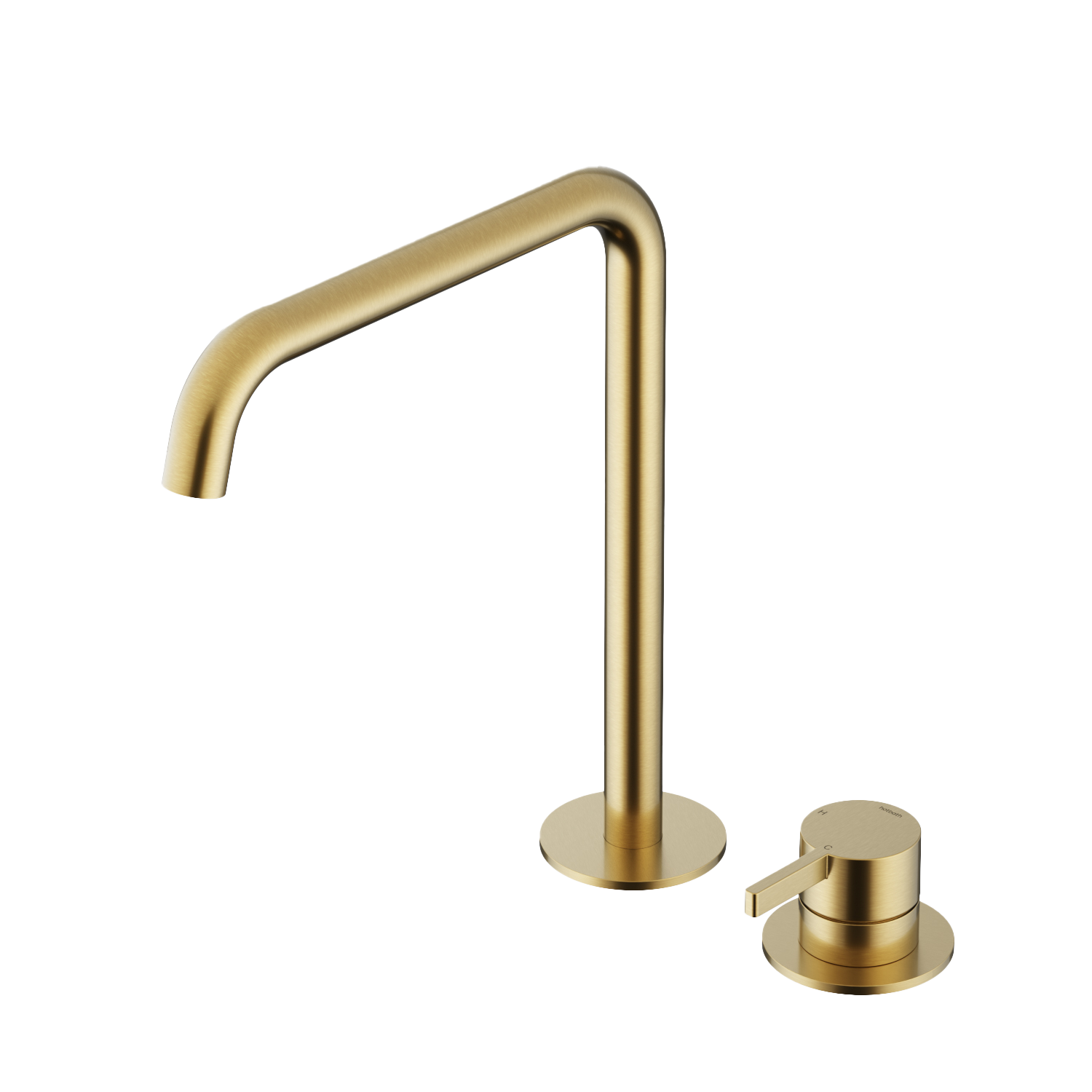 Wastafelmengkraan 2 gats Ace AC023H — Geborsteld messing PVD