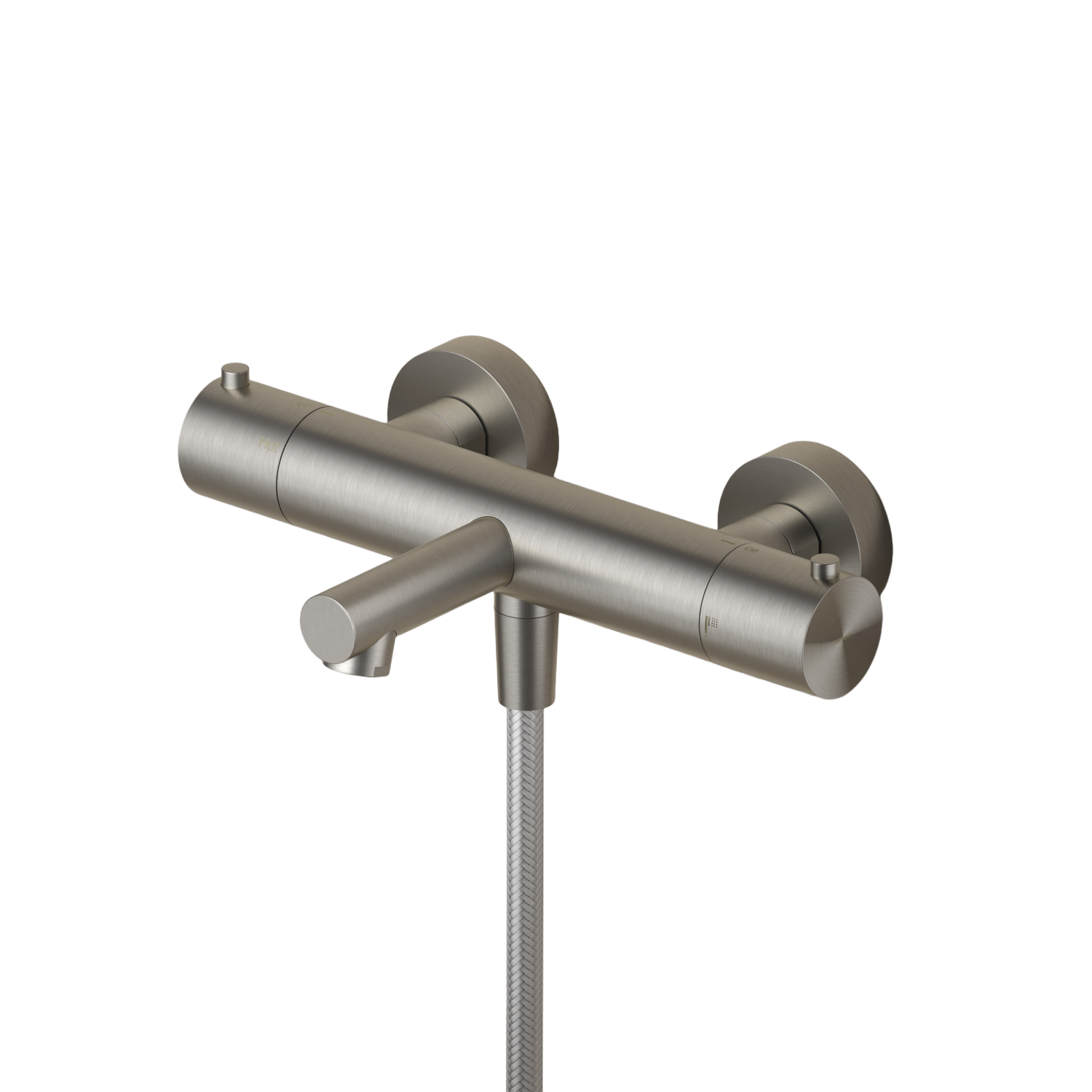 Thermostatische badmengkraan met uitloop Archie AR122 — RVS 316