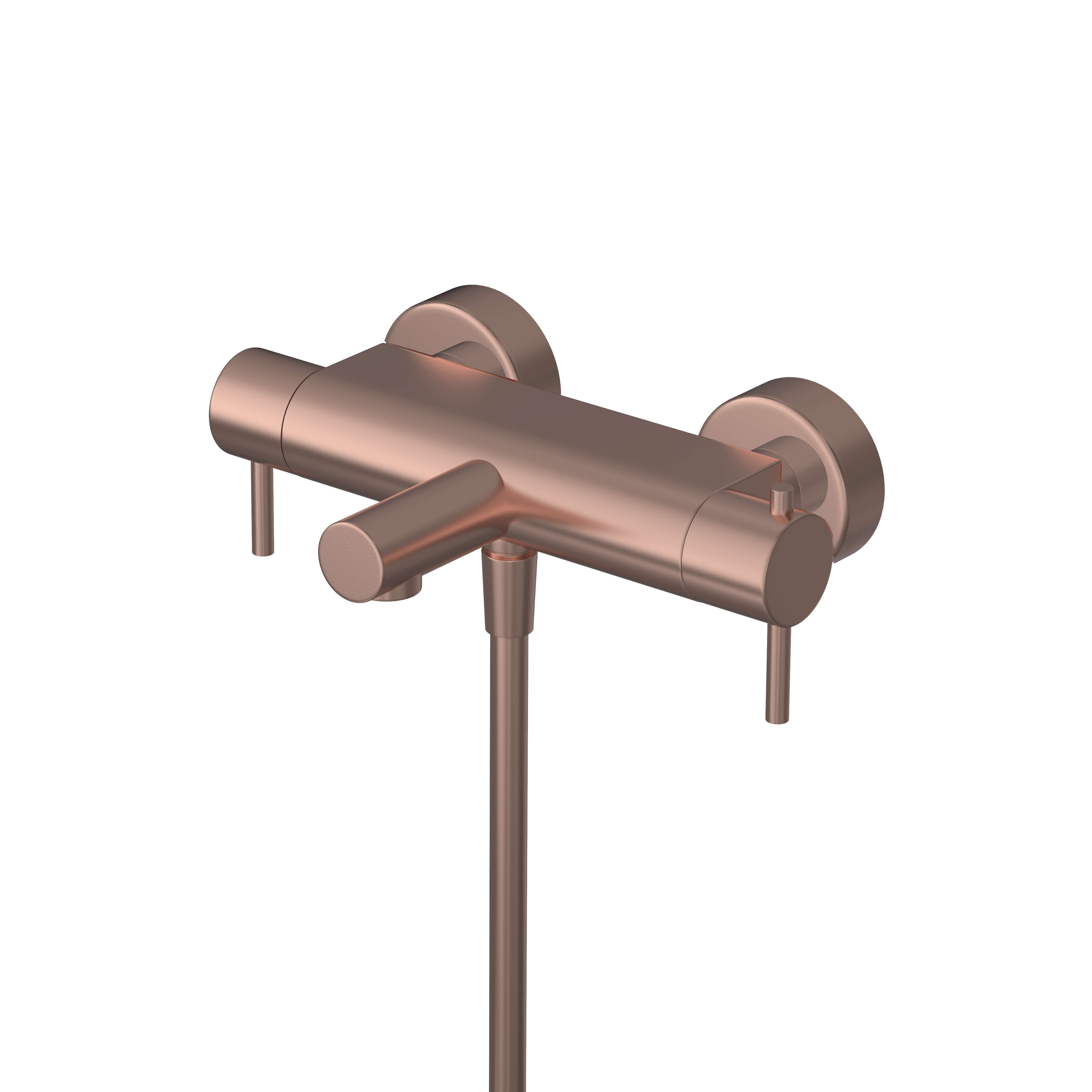 Cobber B022 opbouw-badthermostaat - Geborsteld koper PVD