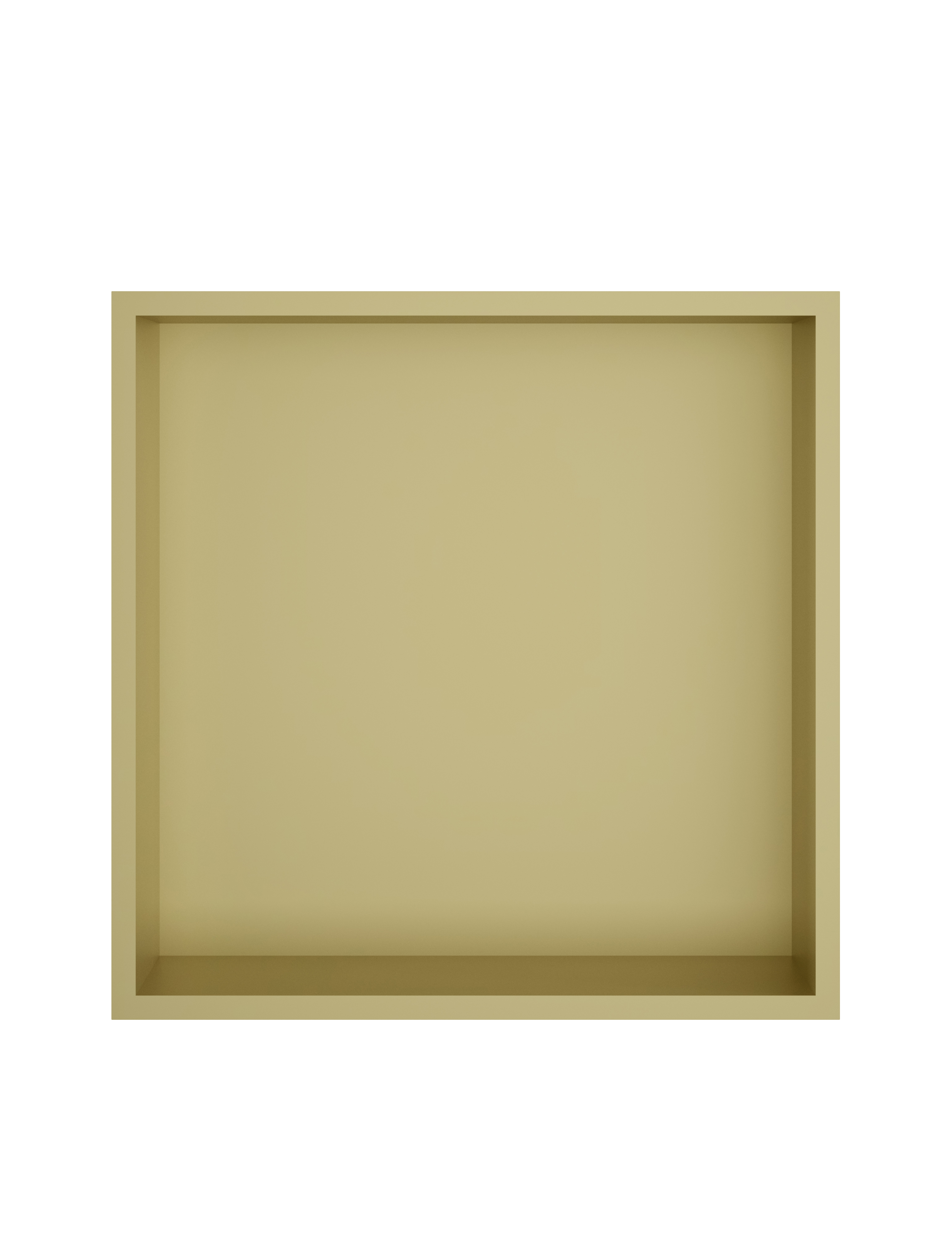 Inbouwnis 30x30x10cm &More BOX030 — Geborsteld messing PVD