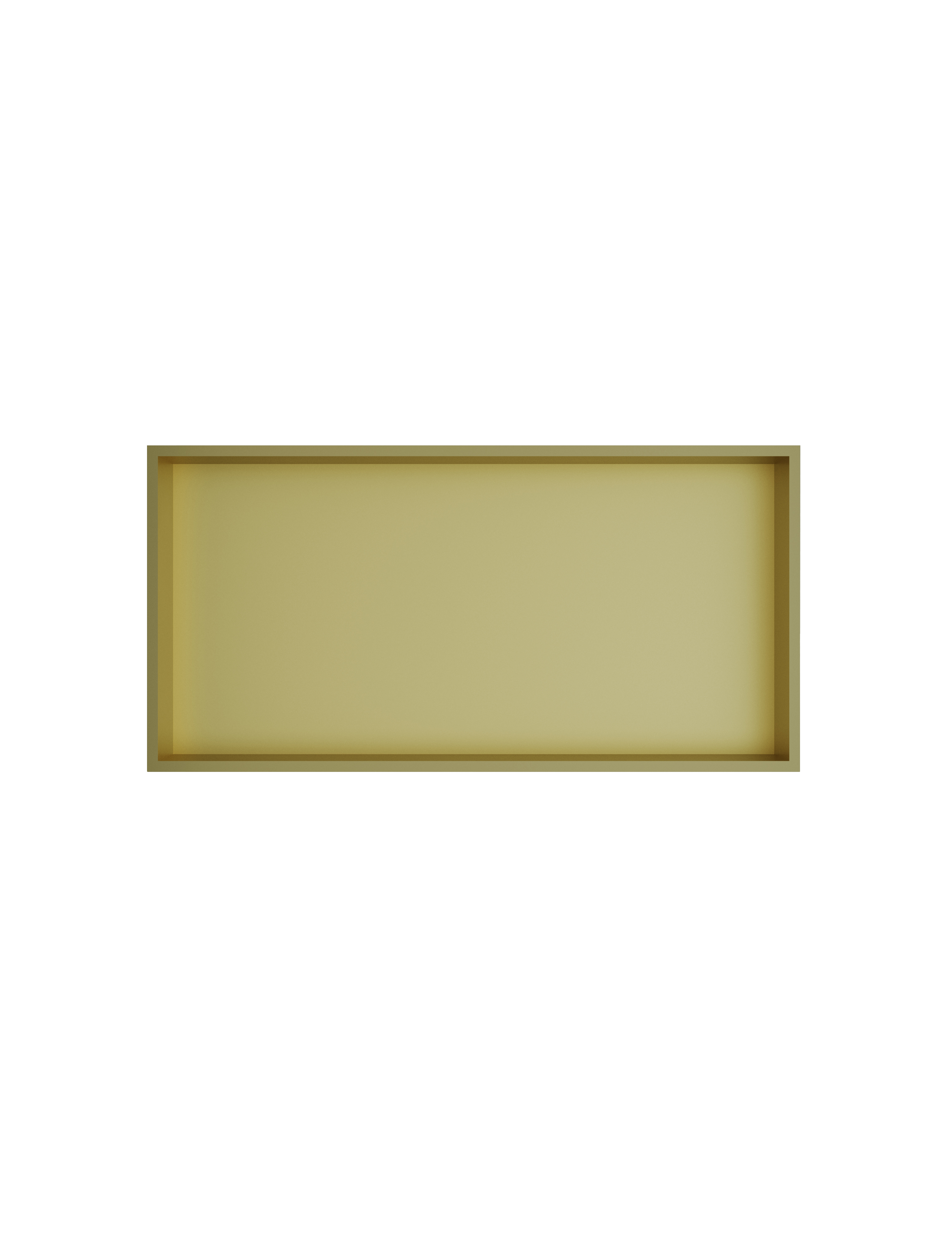 Inbouwnis 30x60x10cm &More BOX060 — Geborsteld messing PVD