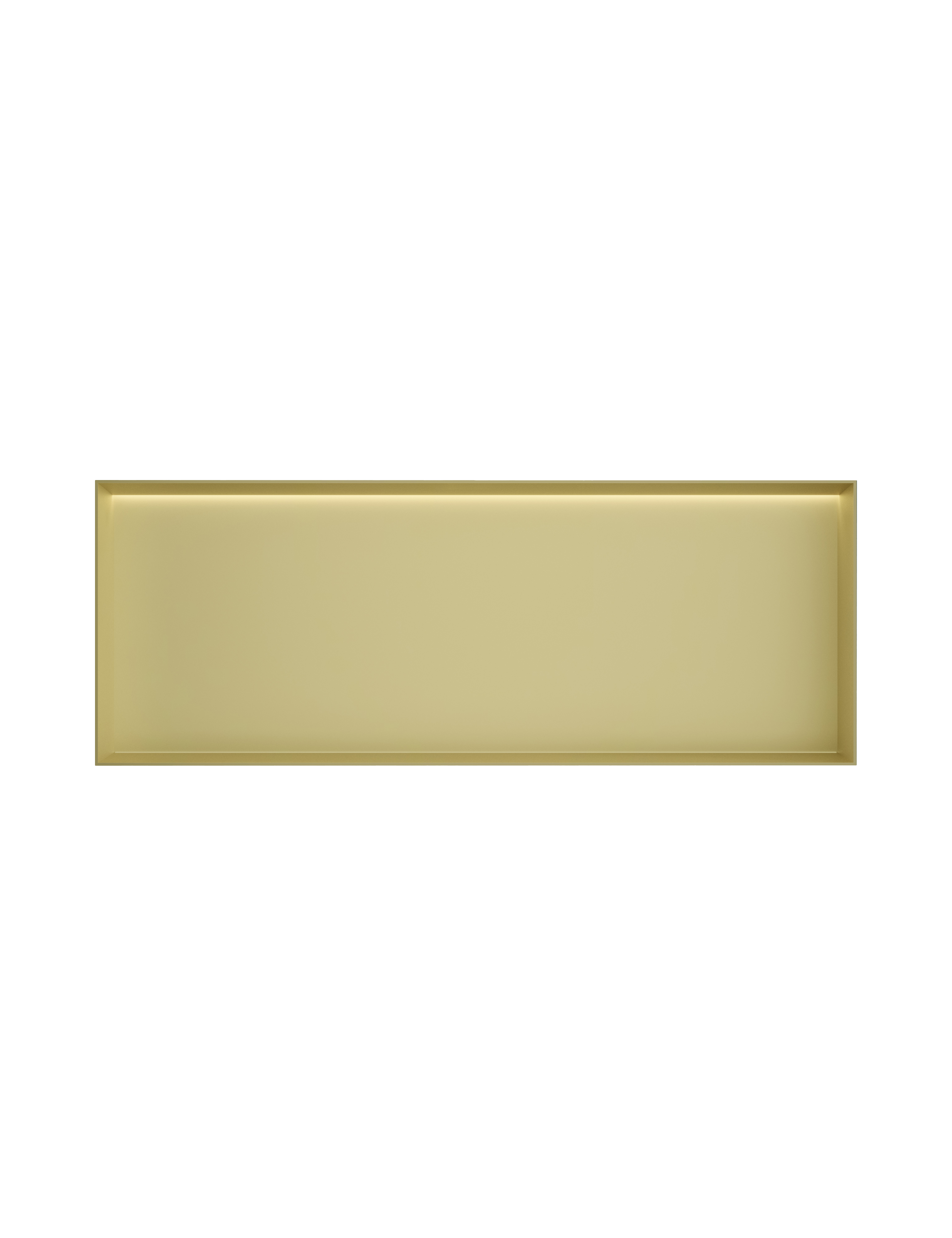 Inbouwnis 30x80x10cm frameless met LED &More BOX080FL — Geborsteld messing PVD