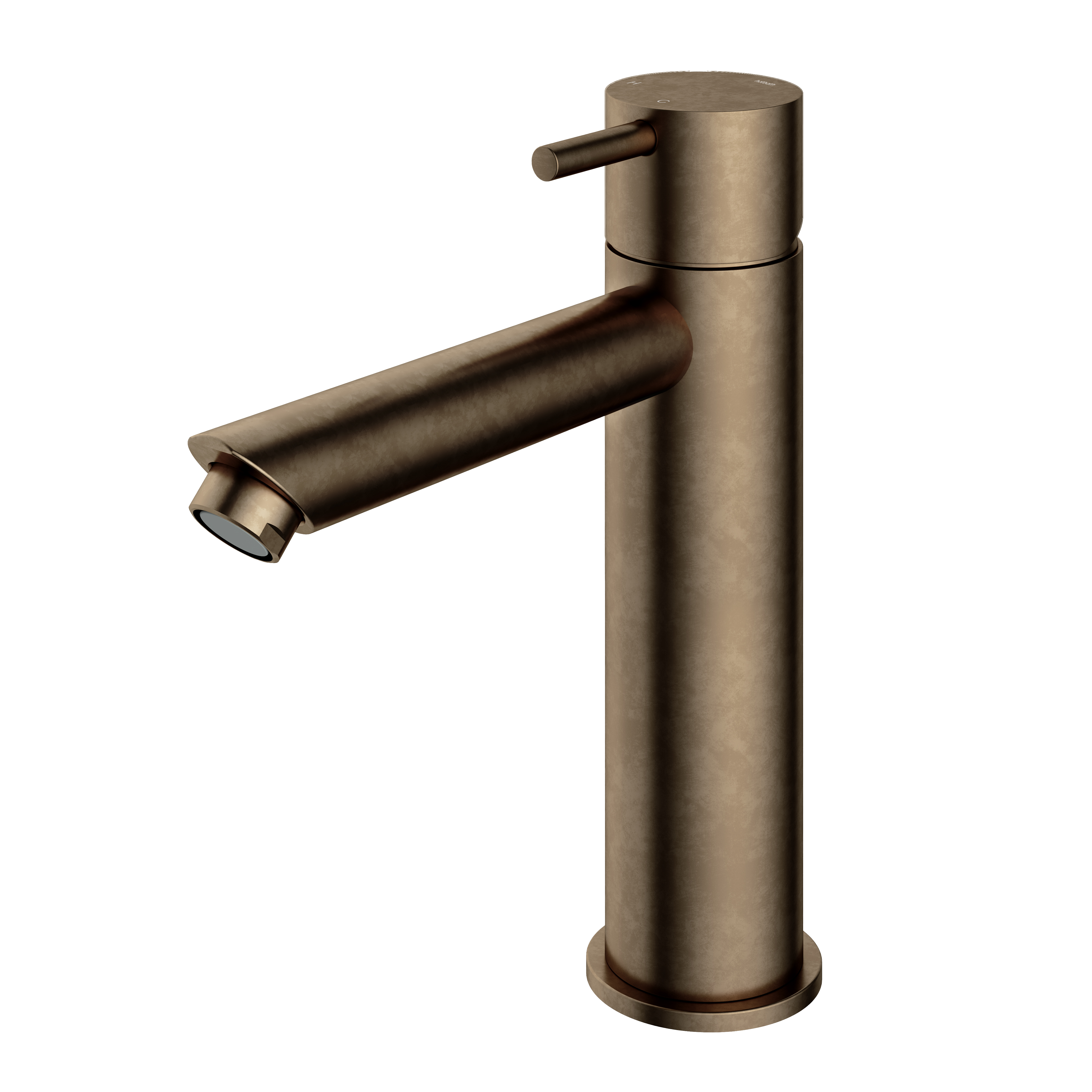 Wastafelmengkraan zonder waste Cobber CB003MS — Verouderd messing