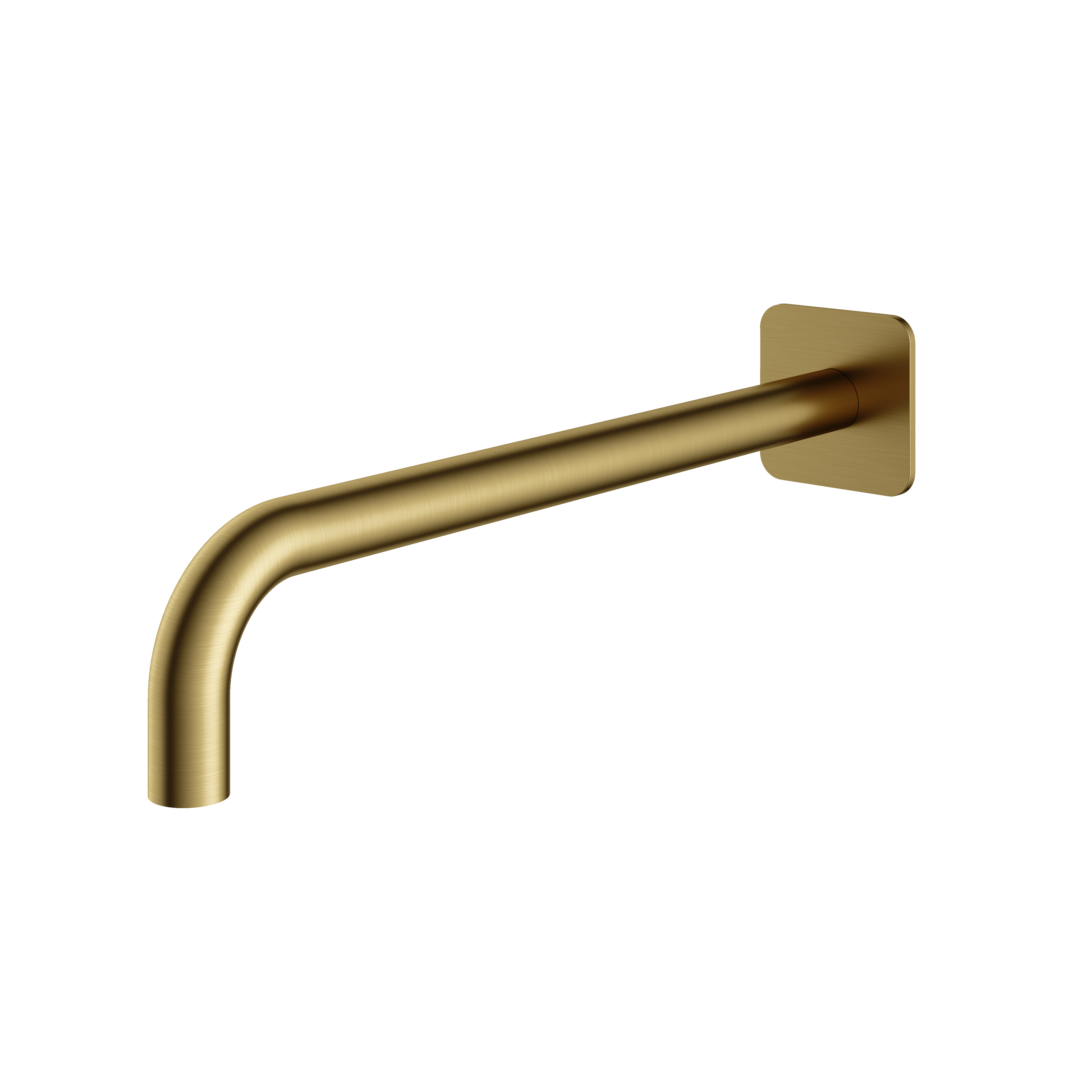Wandarm 40 cm Gal GL450 — Geborsteld messing PVD