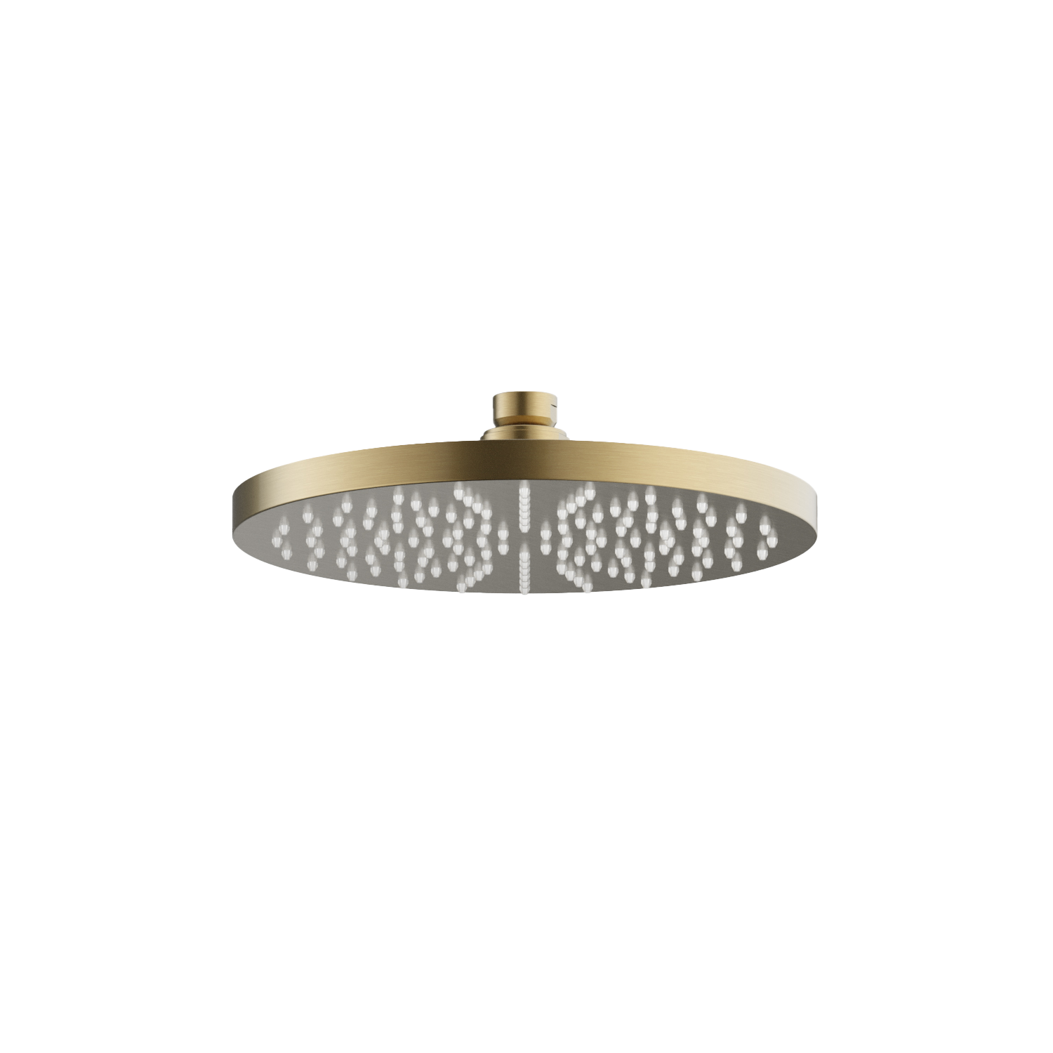 Hoofddouche rond Ø20 cm Mate M100 — Geborsteld messing PVD