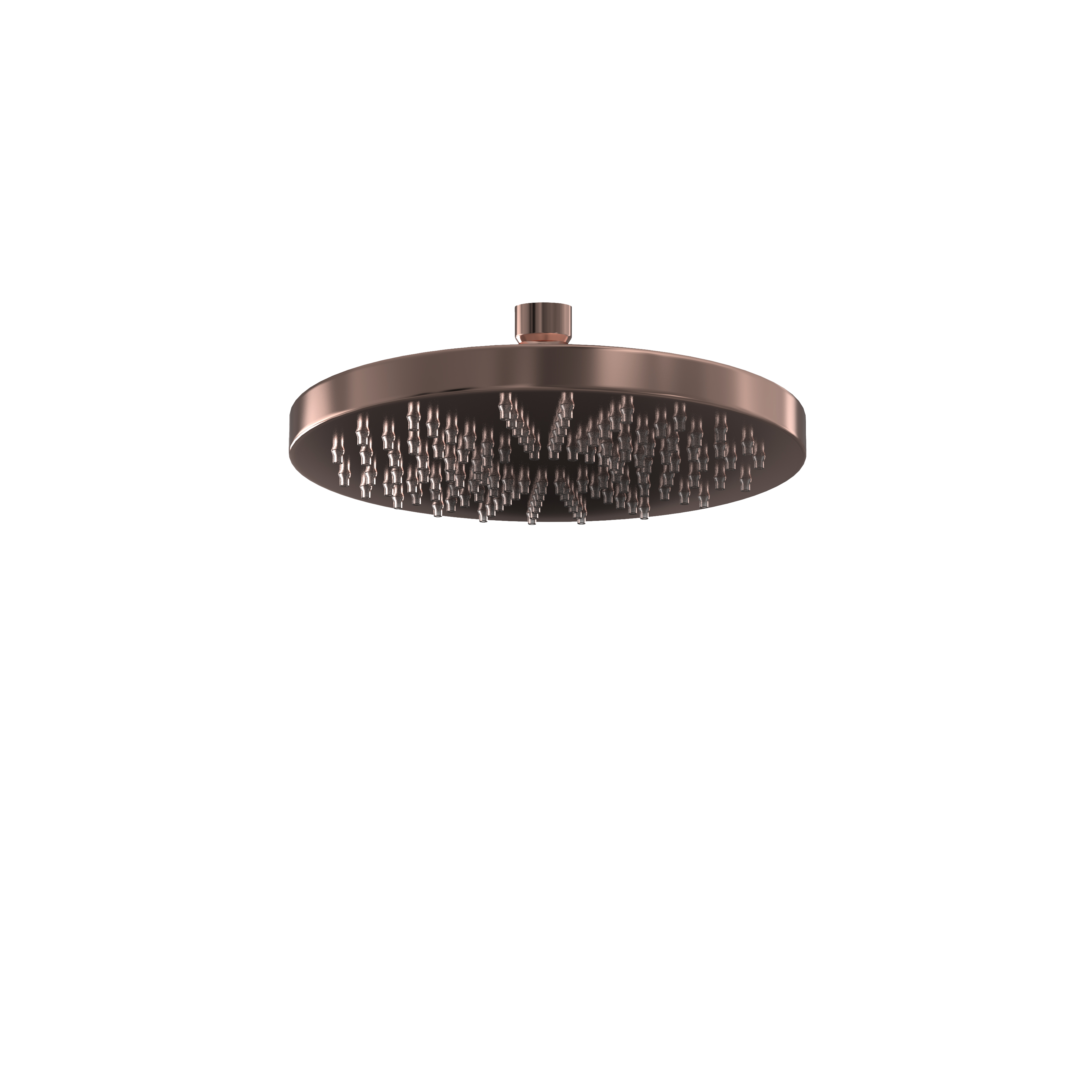Hoofddouche rond Ø25 cm Mate M105 — Geborsteld koper PVD
