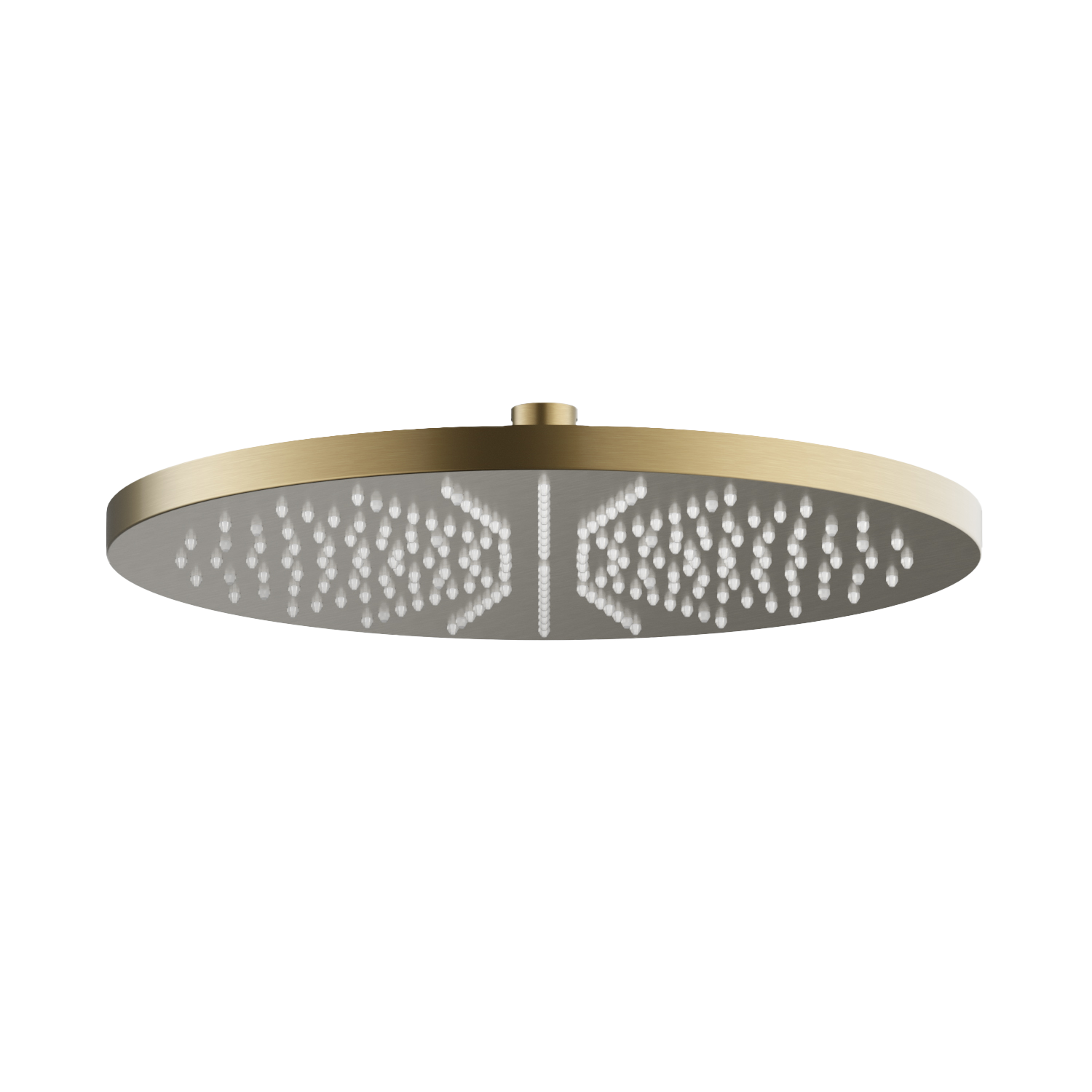 Hoofddouche rond Ø30 cm Mate M106 — Geborsteld messing PVD