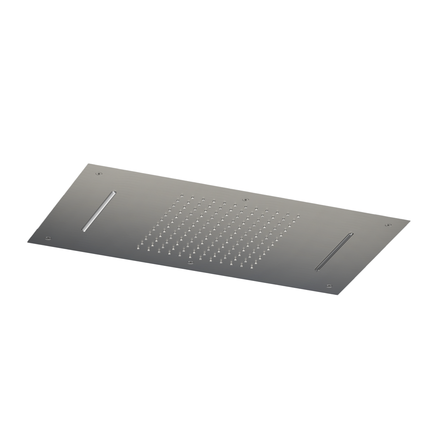 Inbouw hoofddouche rechthoekig 38 x 70 cm 2 functies Mate M143 — Chroom