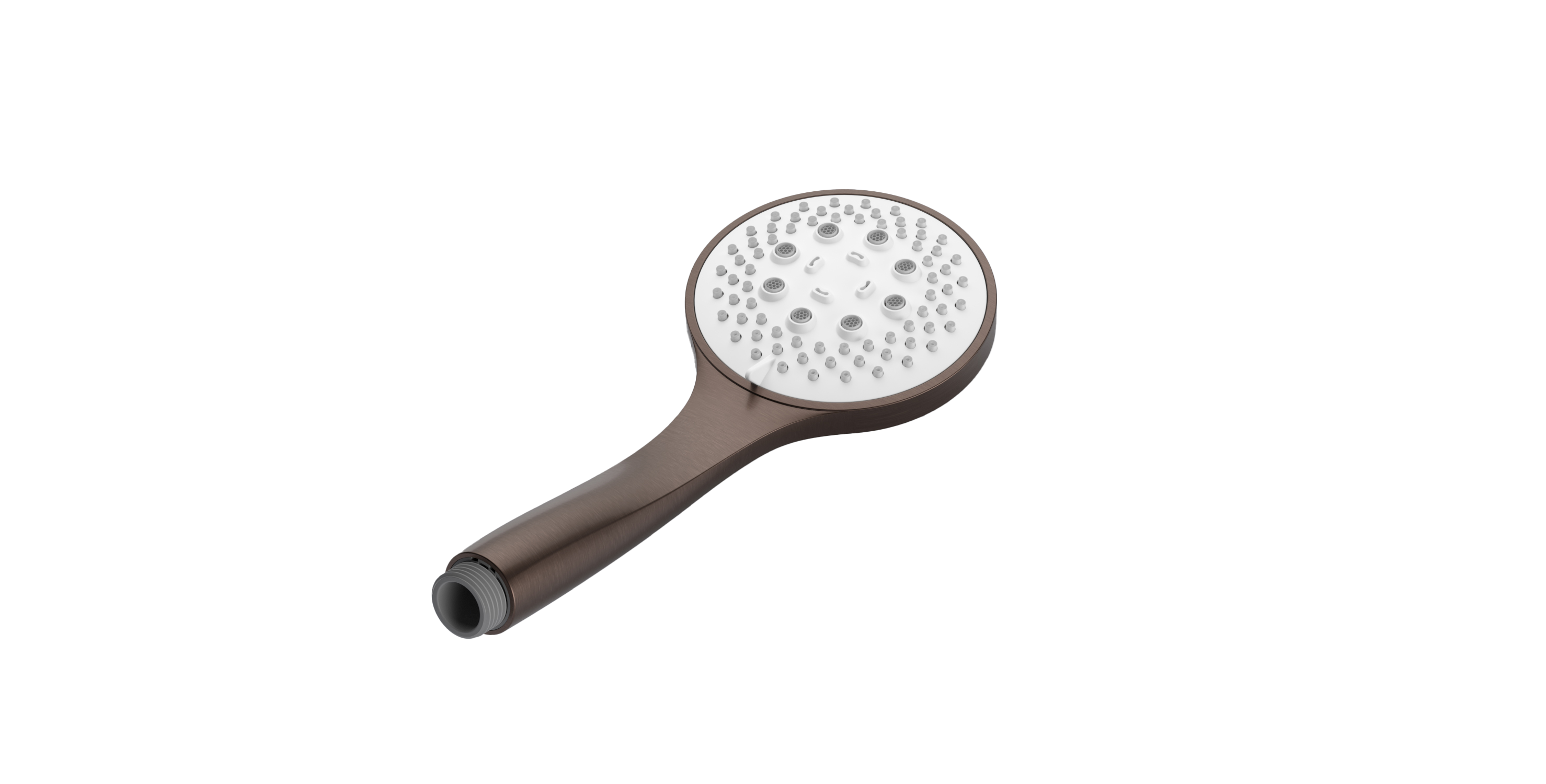 3-standen handdouche Ø 10 cm Mate M375 — Geborsteld koper PVD