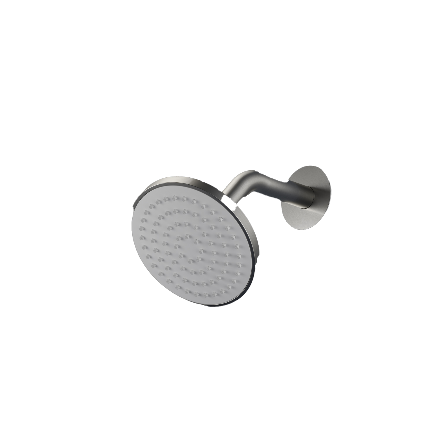Hoofddouche rond Ø13 cm met wandarm Mate M385 — Chroom
