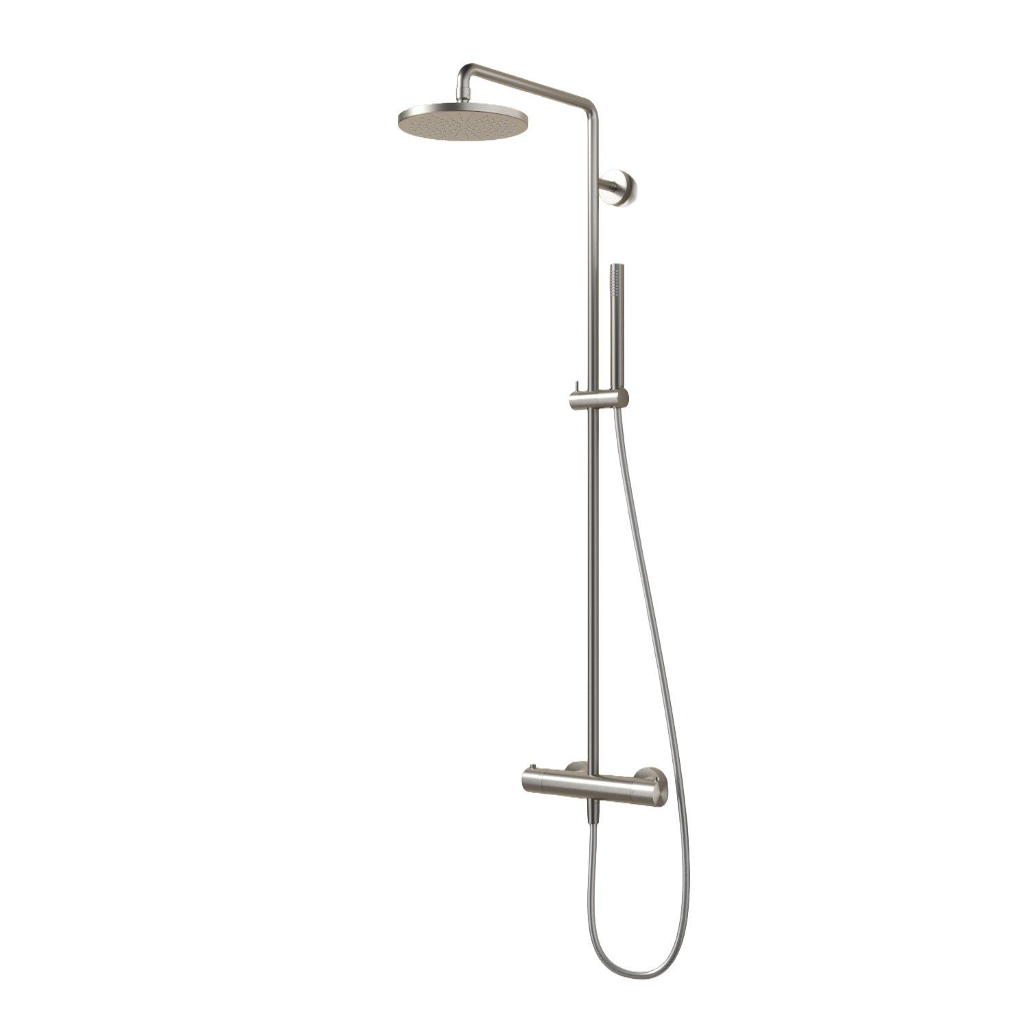 Thermostatische Stortdoucheset opbouw Archie SDS32 (uitvoering 4) — Geborsteld messing PVD
