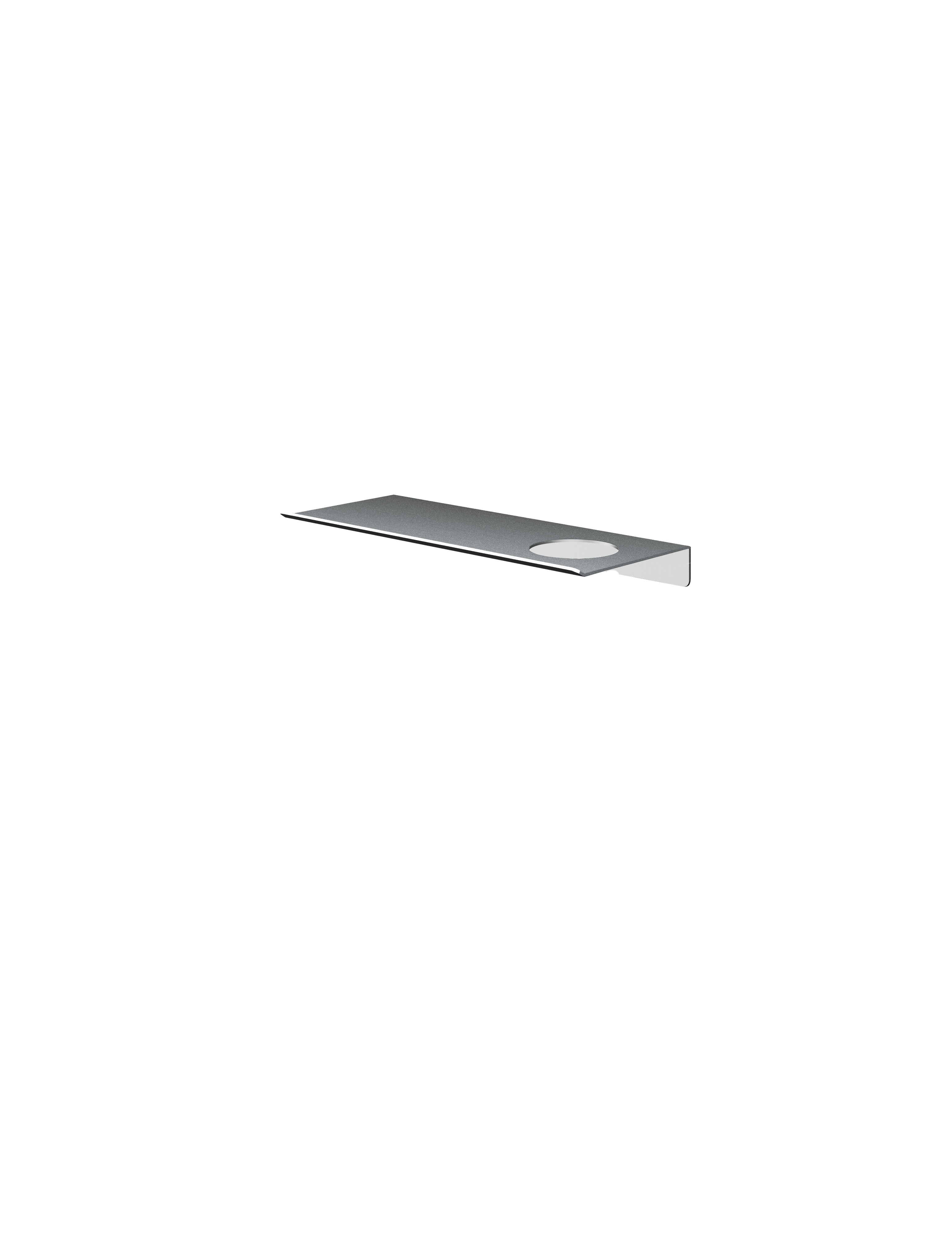 Planchet 30 cm inclusief bevestigingsrails met 1 uitsparing &More SH030H — RVS 316