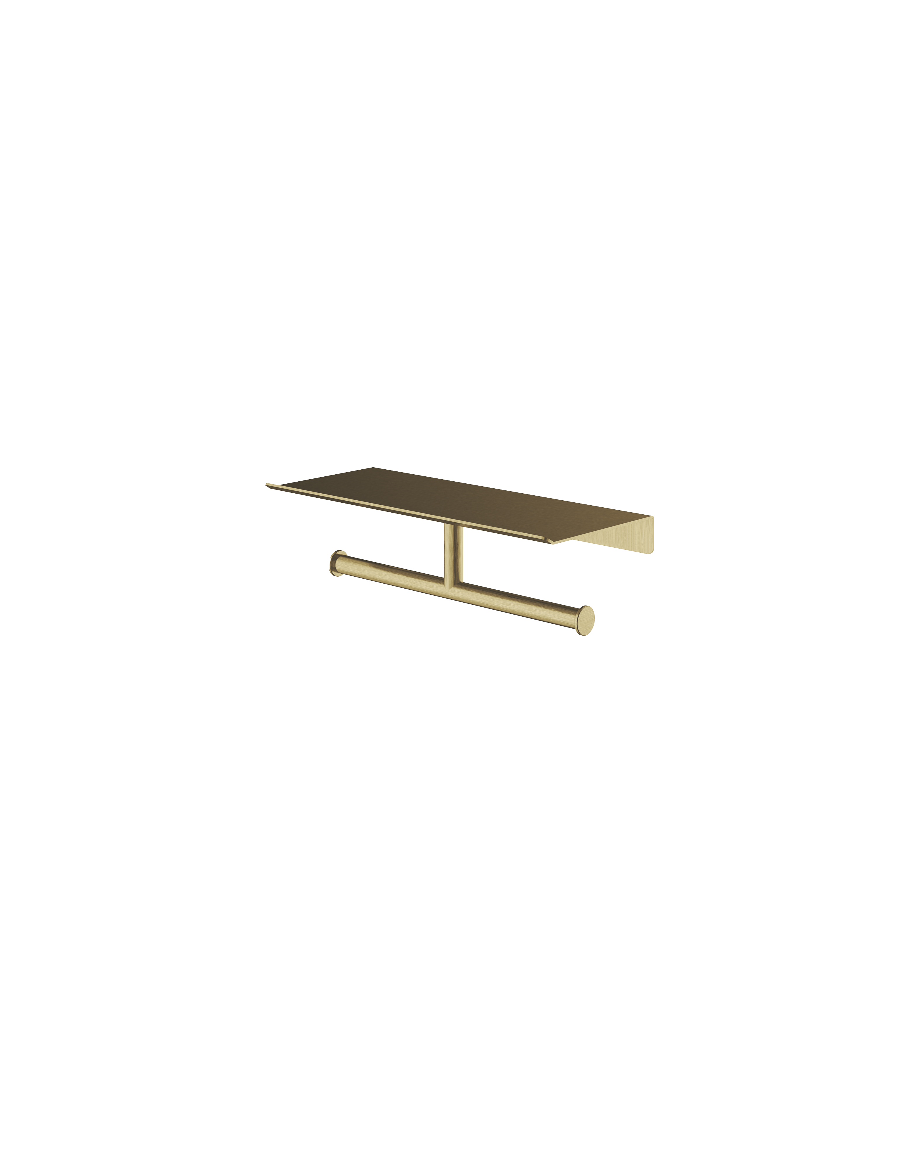 Dubbele rolhouder voor Planchet serie &More SHA05 — Geborsteld messing PVD