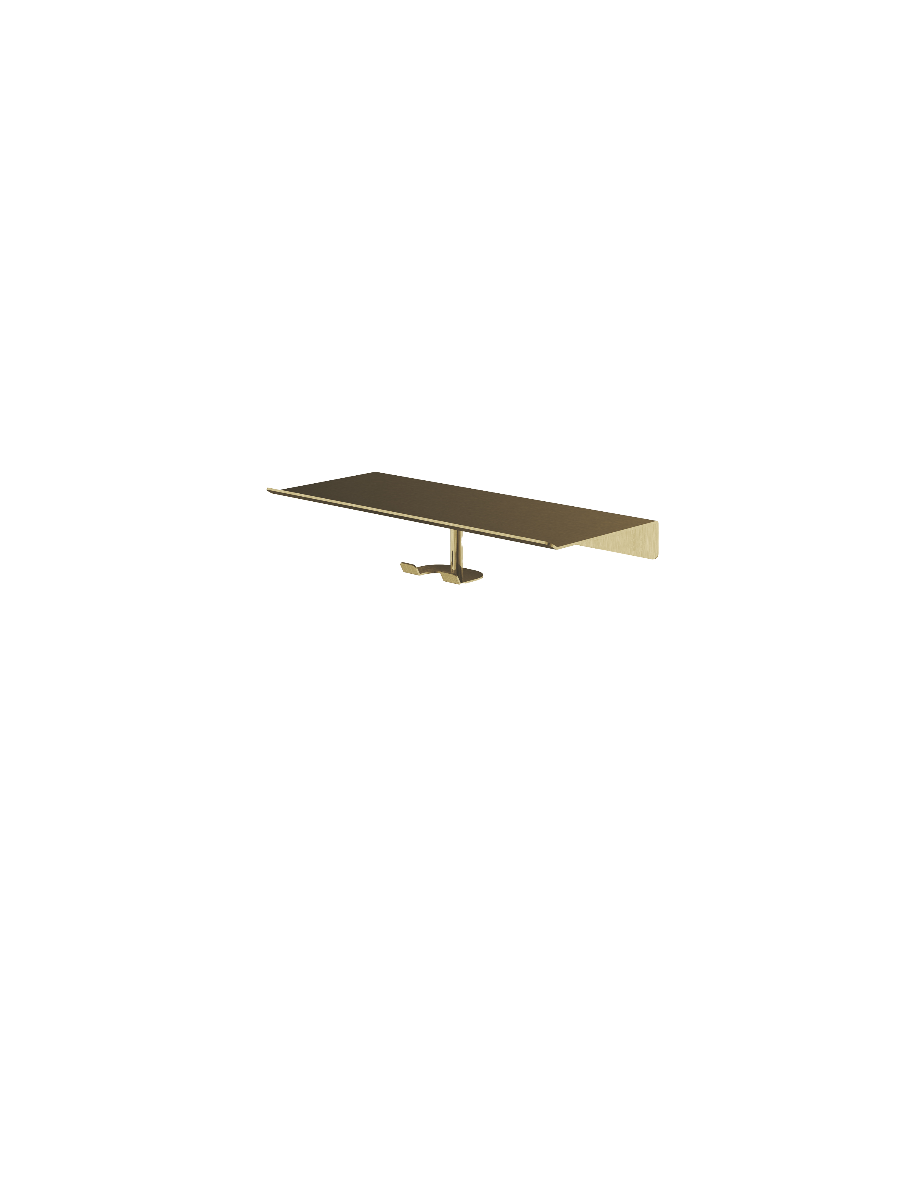 Haak voor wisser voor Planchet serie &More SHA06 — Geborsteld messing PVD