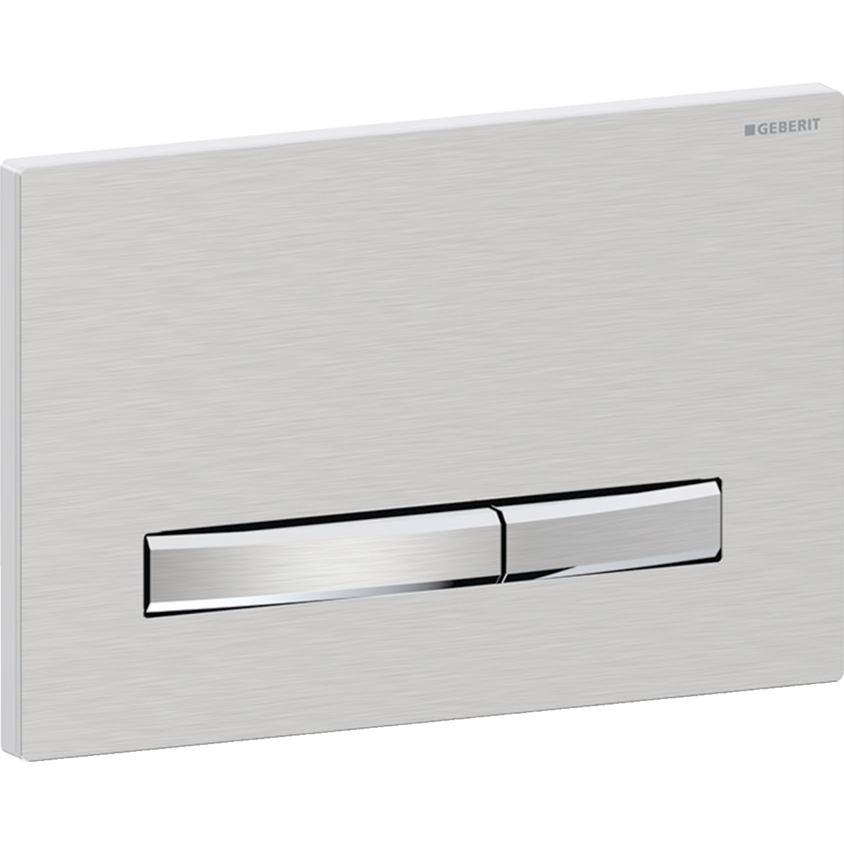 Geberit Sigma 50 bedieningsplaat Sigma 50 DF frontbediend 24.6x16.4cm t.b.v. UP300/320/700/720 res. chroom geborsteld