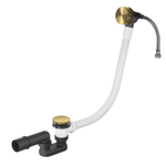 Always-open afvoerplug rond Archie AR708 — Geborsteld messing PVD