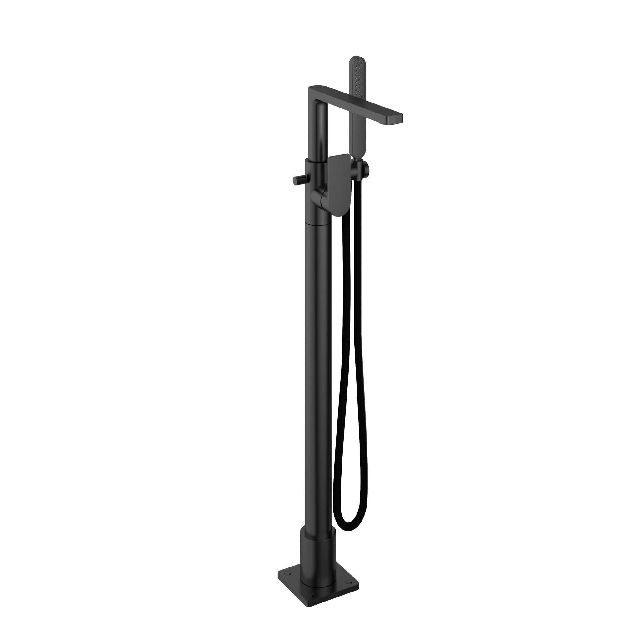Badmengkraan met draaibare uitloop vloermontage Gal GL177EXT — Geborsteld gunmetal PVD
