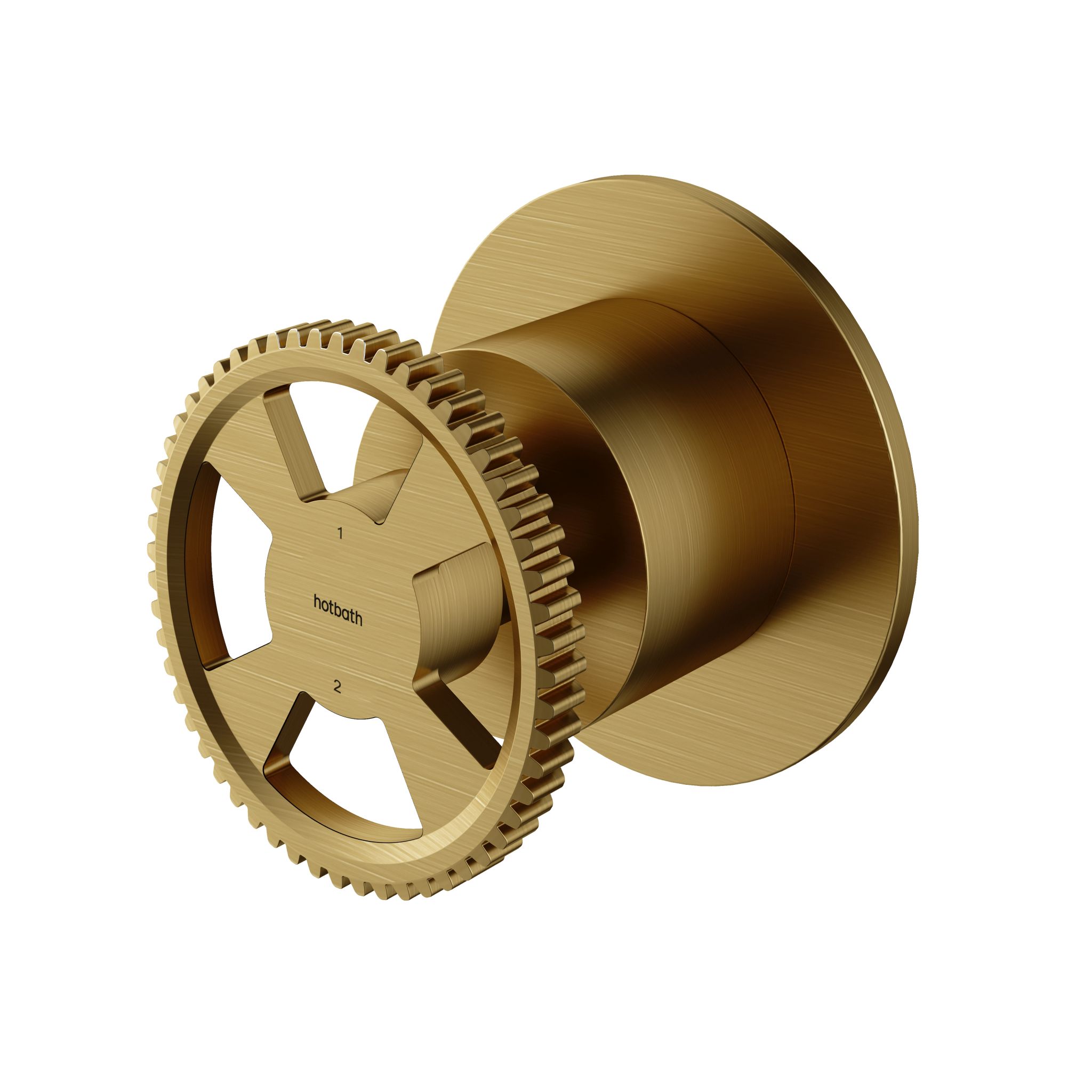 Afbouwdeel inbouw 2-weg omstel Cobber CW011EXT — Geborsteld messing PVD