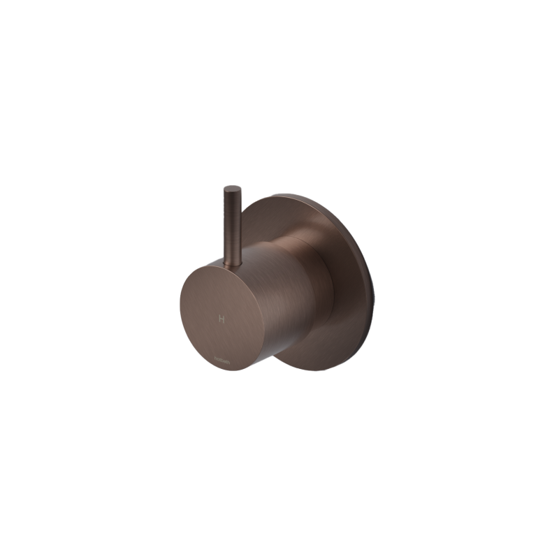 Inbouw stopkraan Cobber CB010HEXT — Geborsteld koper PVD