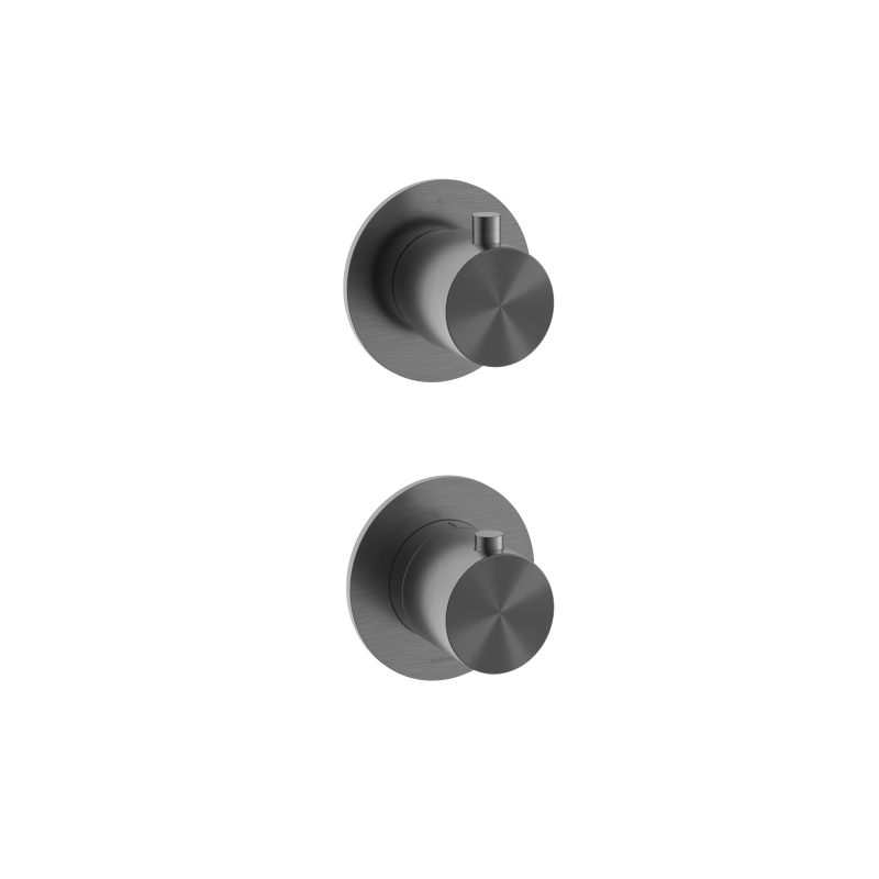 Inbouw thermostaat met 2-weg stop-omstel Archie AR7009EXT — Geborsteld gunmetal PVD