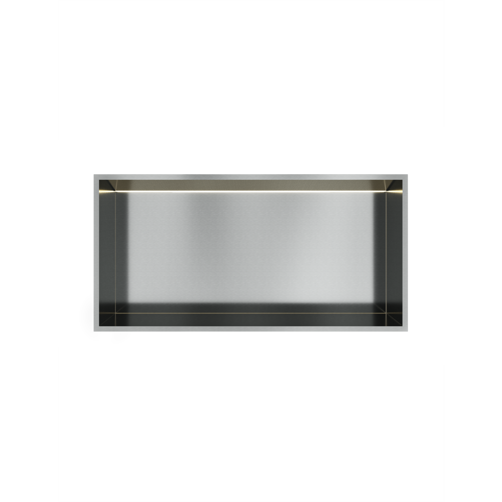 Inbouwnis 30x60x10cm met LED &More BOX060L — RVS 316