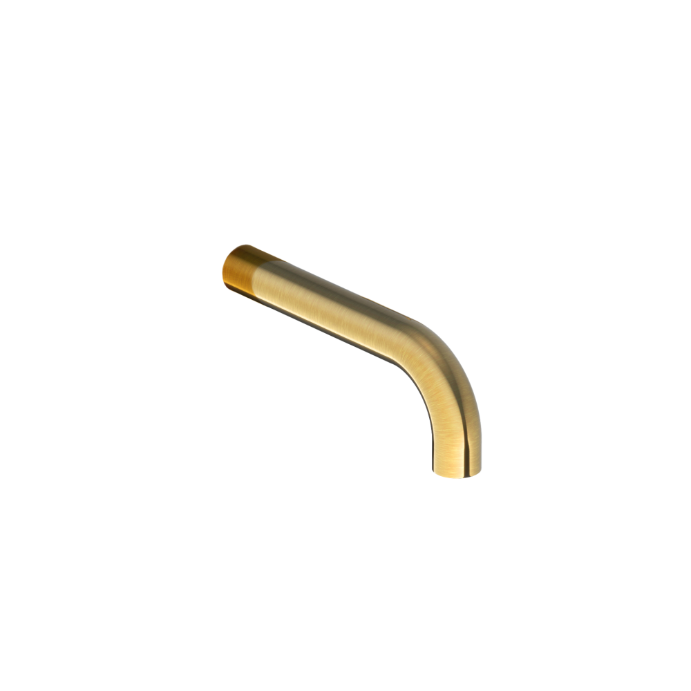 Wanduitloop 15 cm Cobber CB094-15 — Geborsteld messing PVD