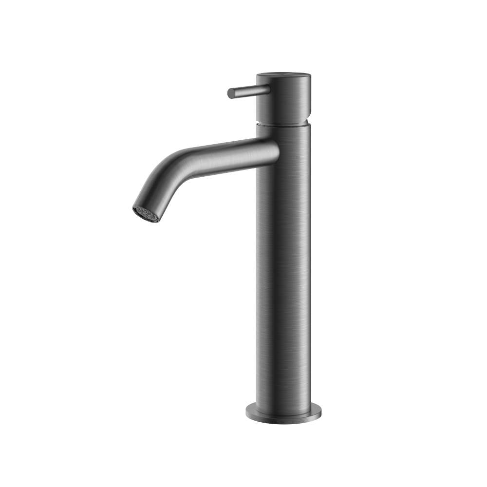 Wastafelmengkraan zonder waste Archie AR003M — Geborsteld gunmetal PVD