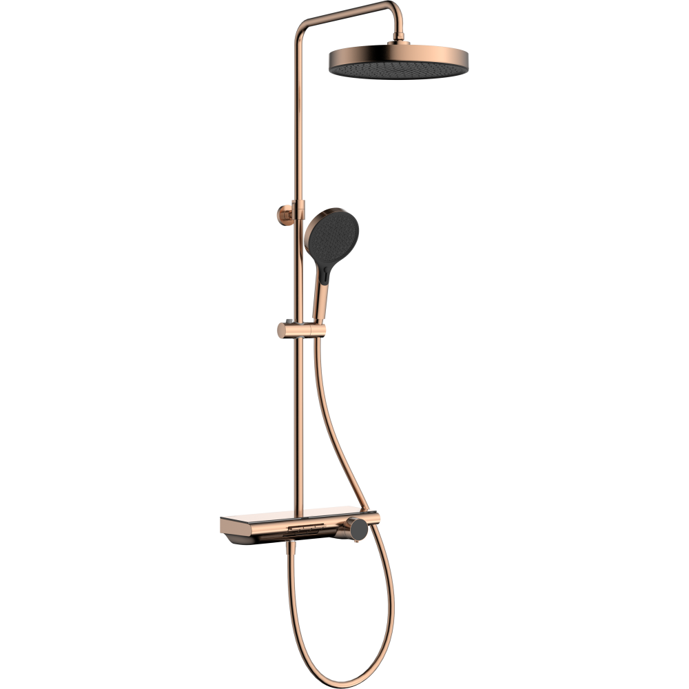 Opbouw stortdoucheset Buddy Buddy BSS01 — Geborsteld koper PVD