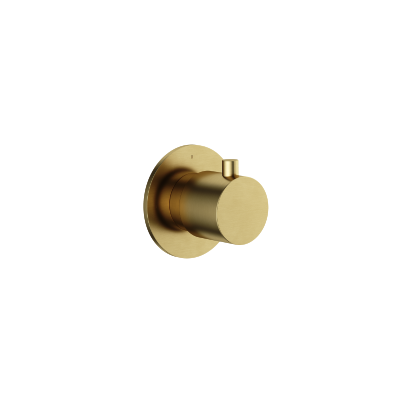 Inbouw doorstroom stopkraan Cobber CB7069EXT — Geborsteld messing PVD