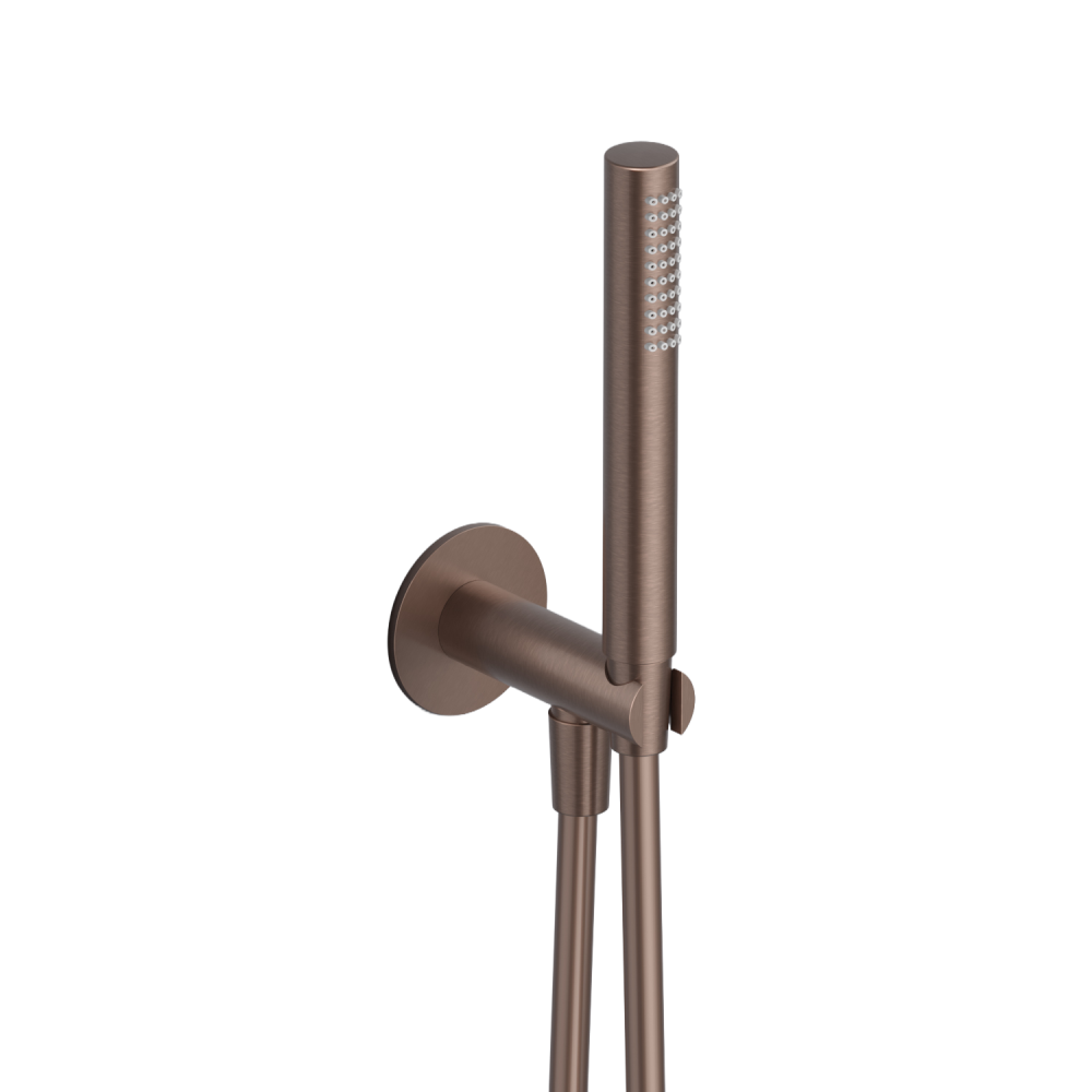Wanduitlaat met handdouche Cobber CB7502 — Geborsteld koper PVD