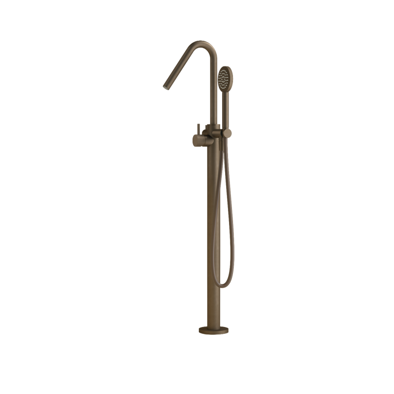 Badmengkraan met draaibare uitloop vloermontage Guy Row GY177REXT — Tuscan bronze