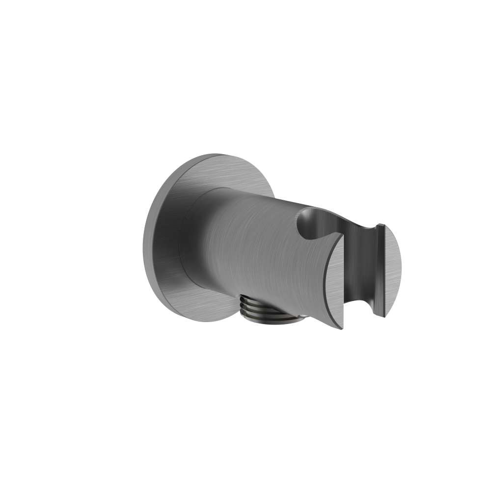 Wandsteun + uitlaat Archie AR515 — Geborsteld gunmetal PVD