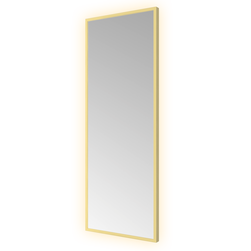 Spiegel vierkant 30 x 80 cm &More SQU380 — Geborsteld messing PVD
