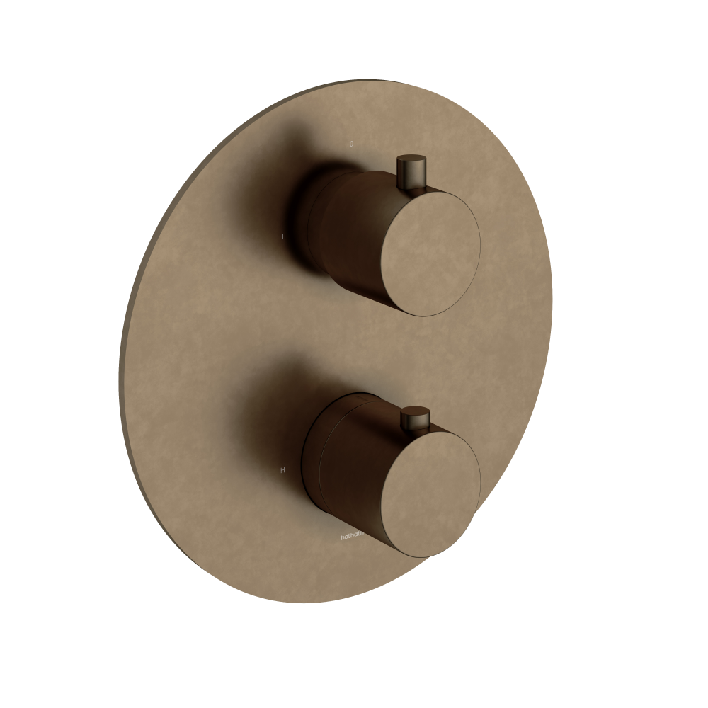 Inbouw thermostaat met 2-weg stop-omstel Cobber CB009EXT — Verouderd messing