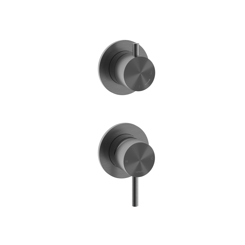 Inbouw mengkraan met 2-weg omstel Archie AR029 — Geborsteld gunmetal PVD