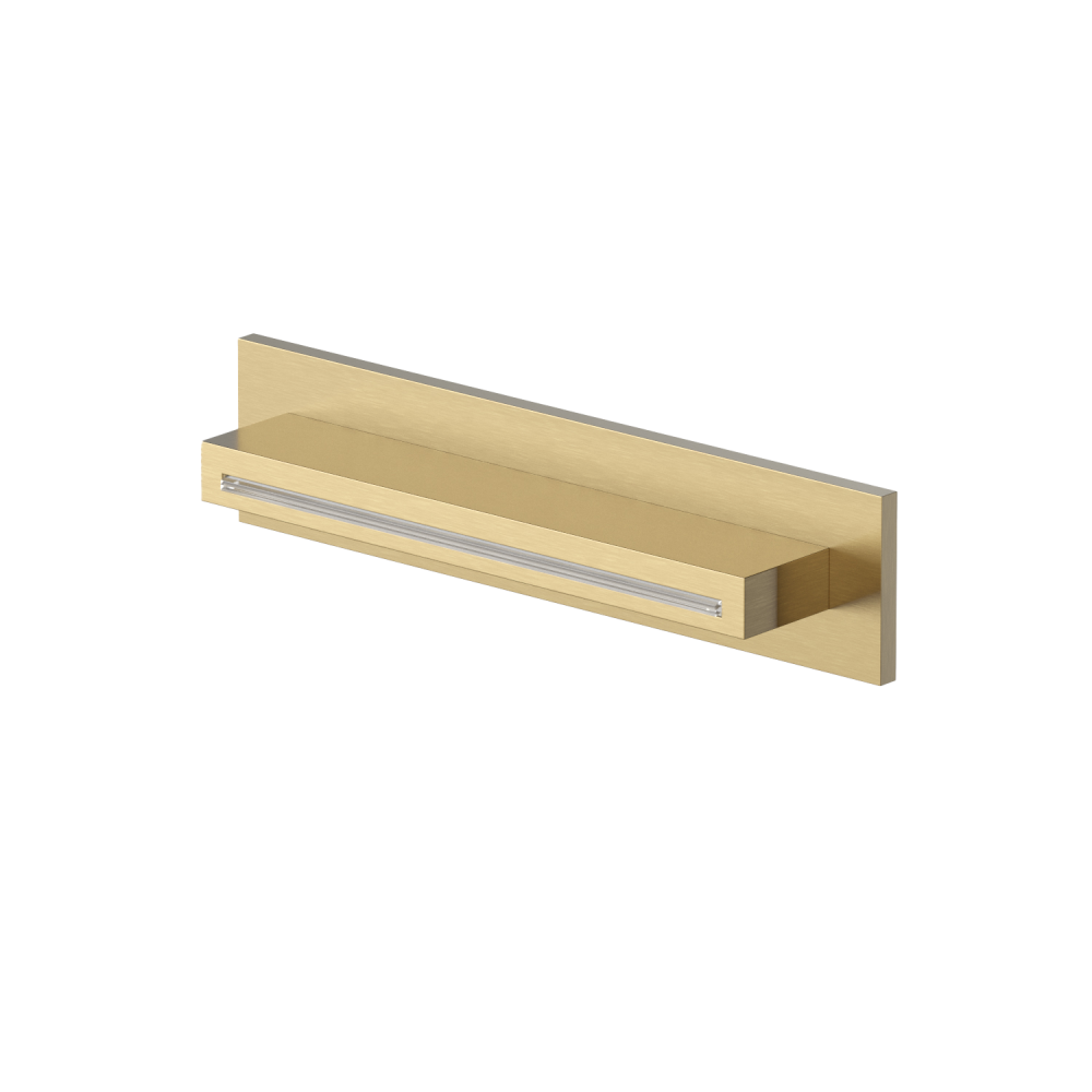 Douche cascade opbouw wand Mate M161 — Geborsteld messing PVD