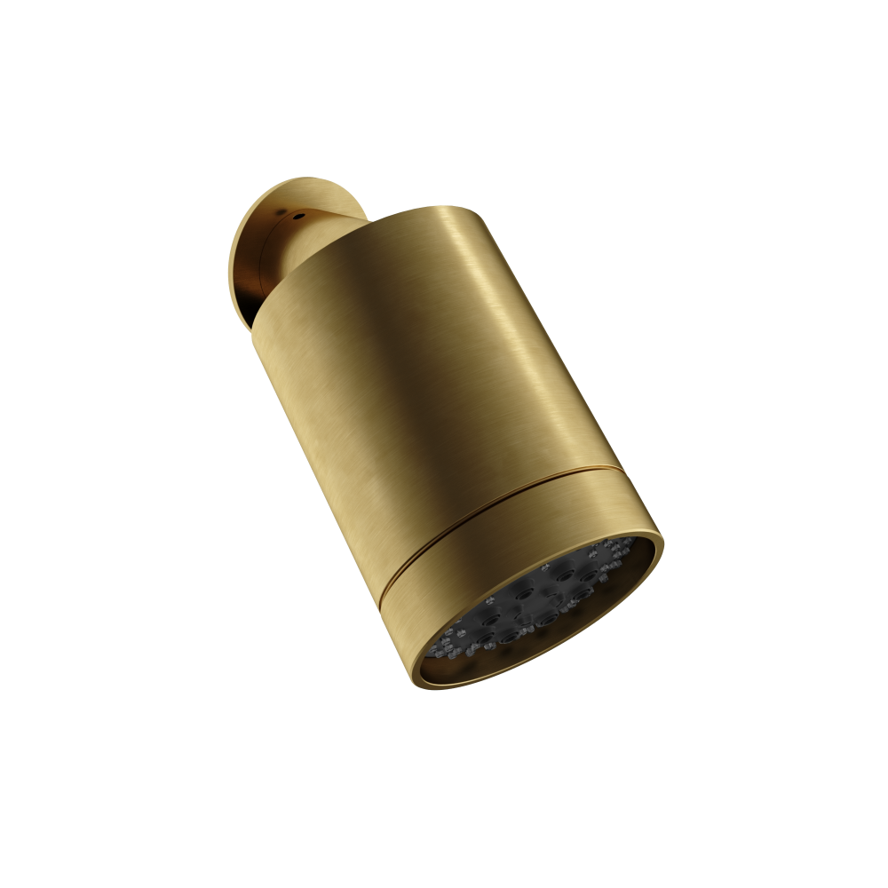 Beam 3 standen hoofddouche met muurbevestiging Archie AR470 — Geborsteld messing PVD