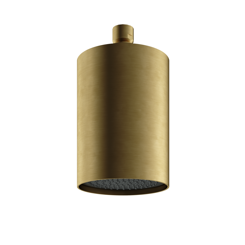 Beam velvet hoofddouche met plafondbevestiging Archie AR472 — Geborsteld messing PVD