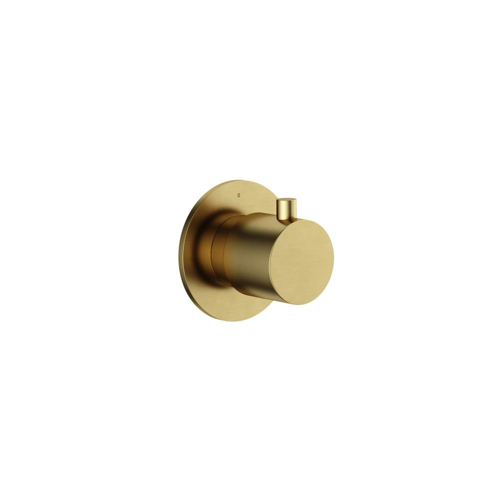Inbouw 2-weg stop-omstel Cobber CB7080EXT — Geborsteld messing PVD
