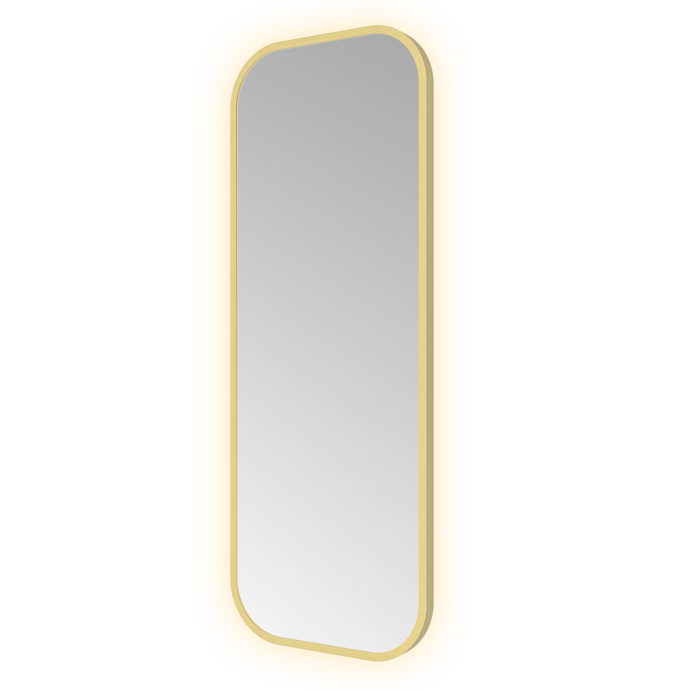 Spiegel Soft Square 30 x 80 cm &More SSQ380 — Geborsteld messing PVD